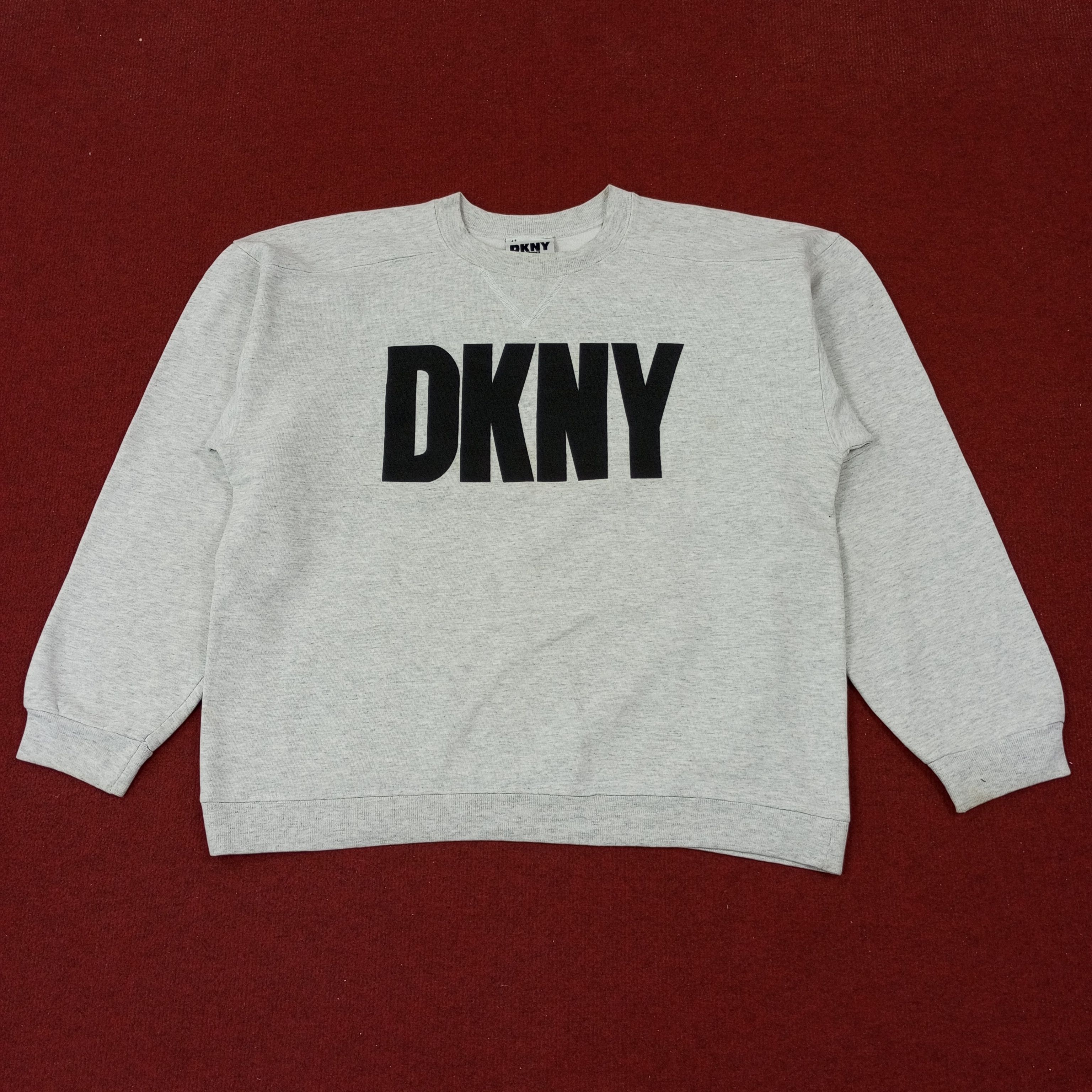 DKNY × Vintage DKNY Jeans Vintage Sweatshirt c230n3 Size US L / EU 52-54 / 3 - 1 Thumbnail