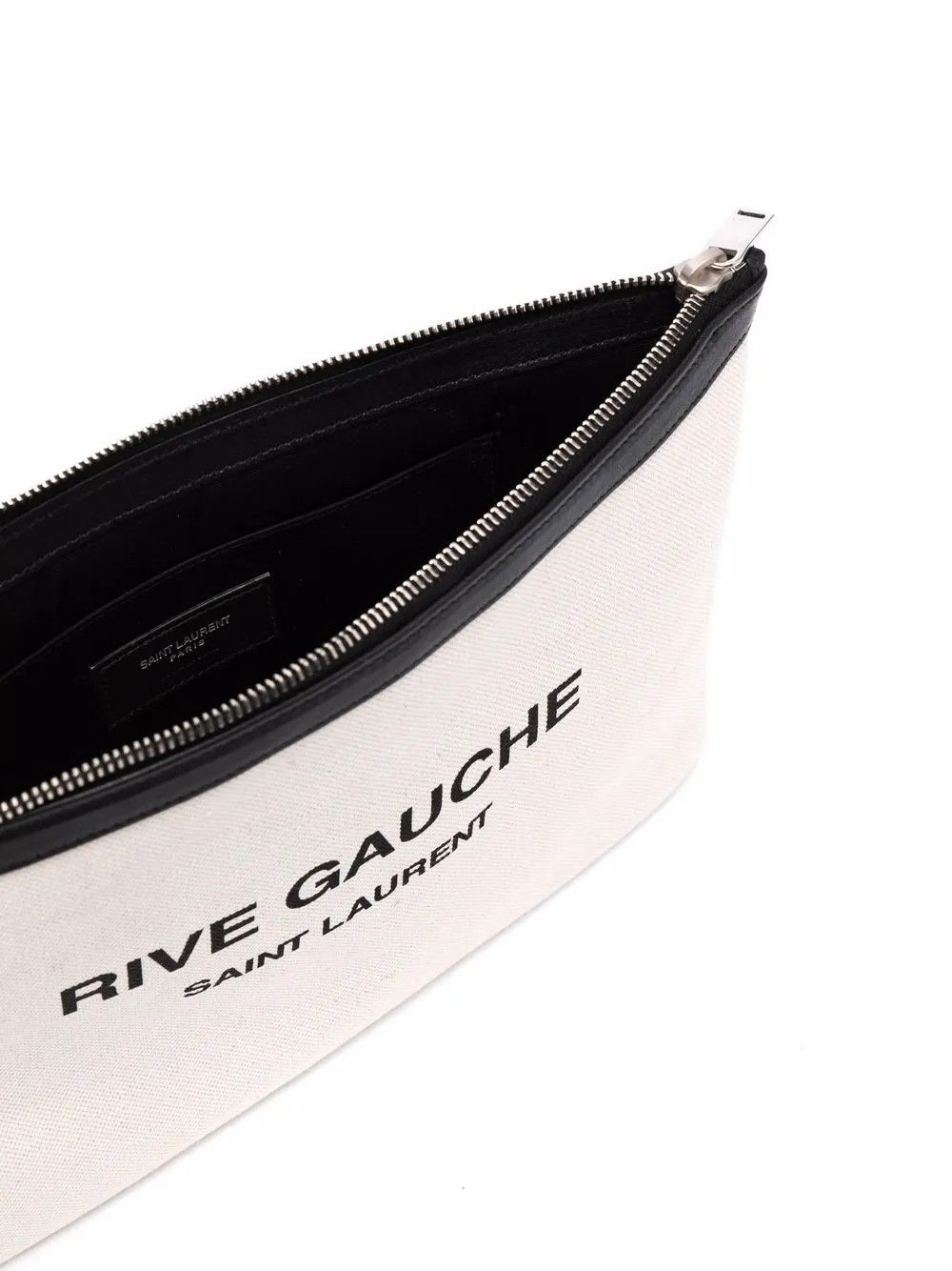 Saint Laurent Paris o1tp1o0125 565722 Size:OS/Rive Gauche Clutch Bag in Ecru Size ONE SIZE - 4 Thumbnail