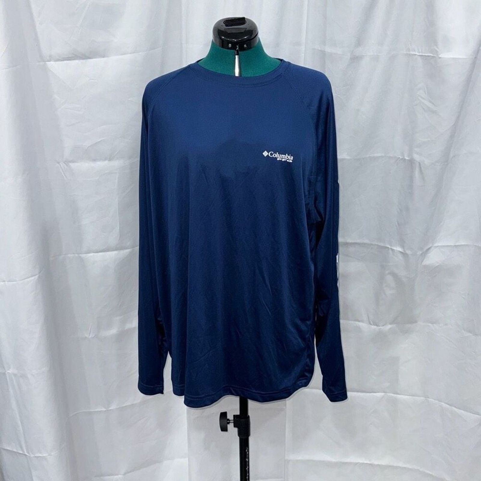 Columbia Columbia Navy Blue Long Sleeve Shirt | Sz L Size US L / EU 52-54 / 3 - 2 Thumbnail