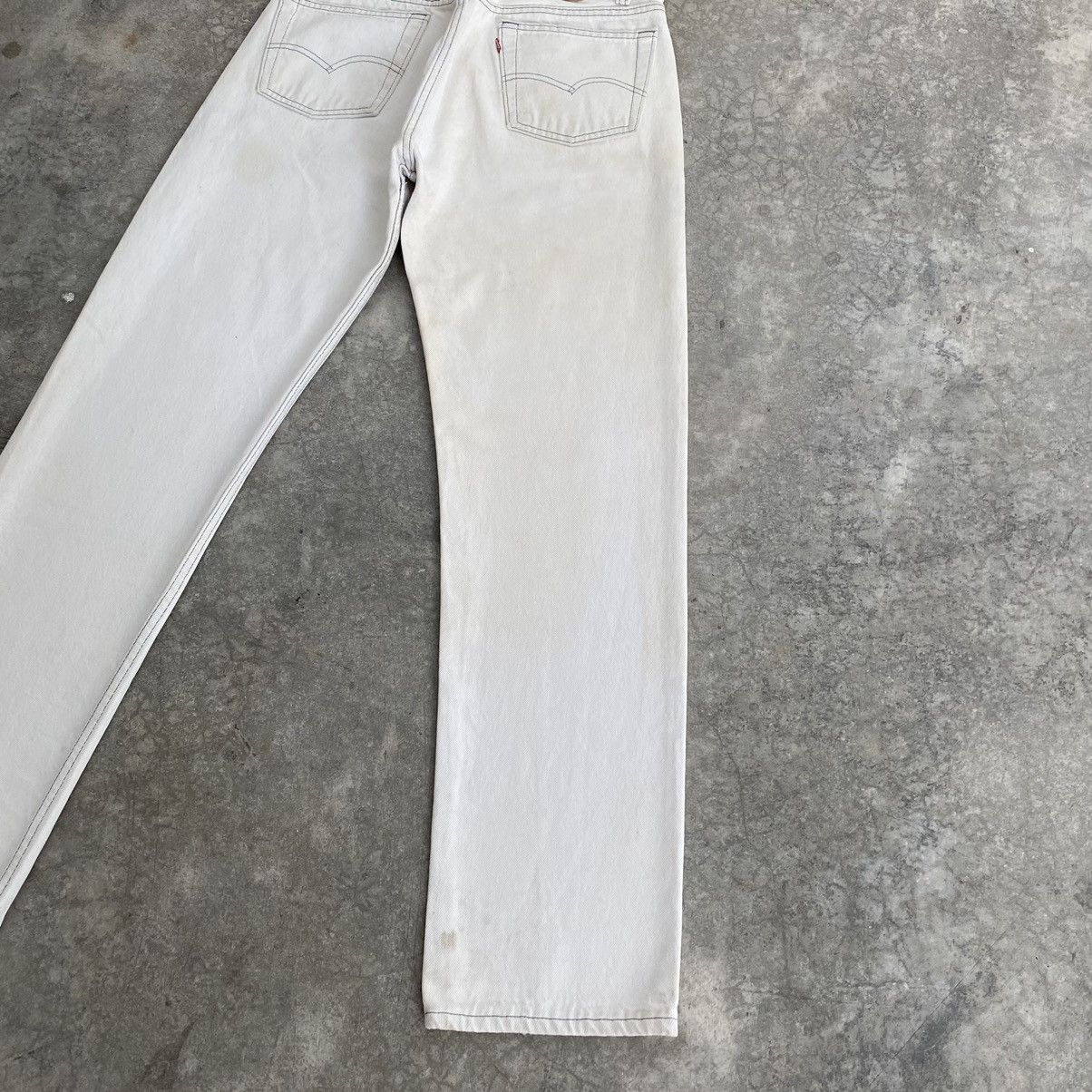 Levi's Size 29x29.5 Vintage 1985 Levis 501 White Jeans Size US 29 - 17 Thumbnail
