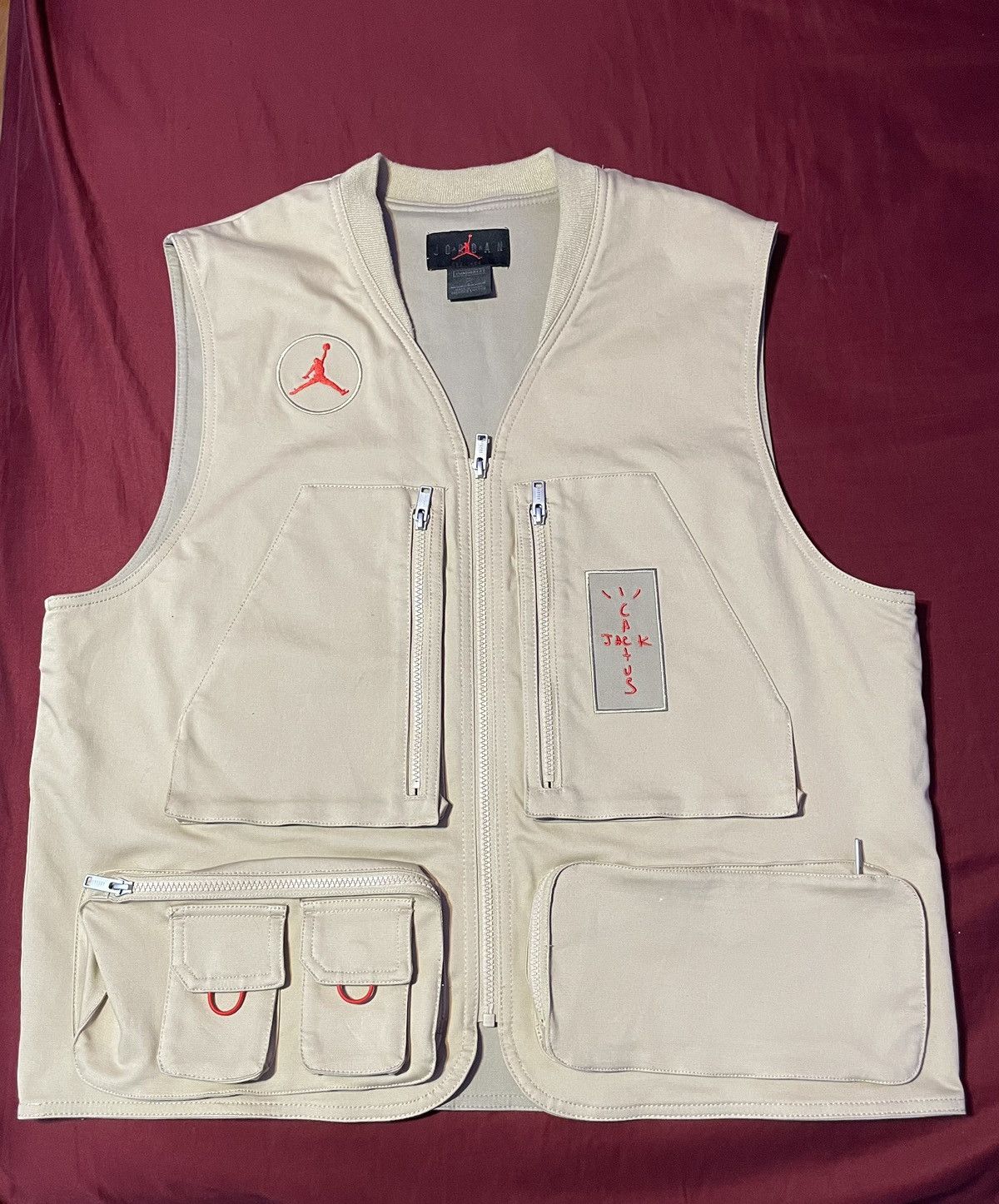 Travis Scott CACTUS JACK JORDAN UTILITY VEST | Grailed