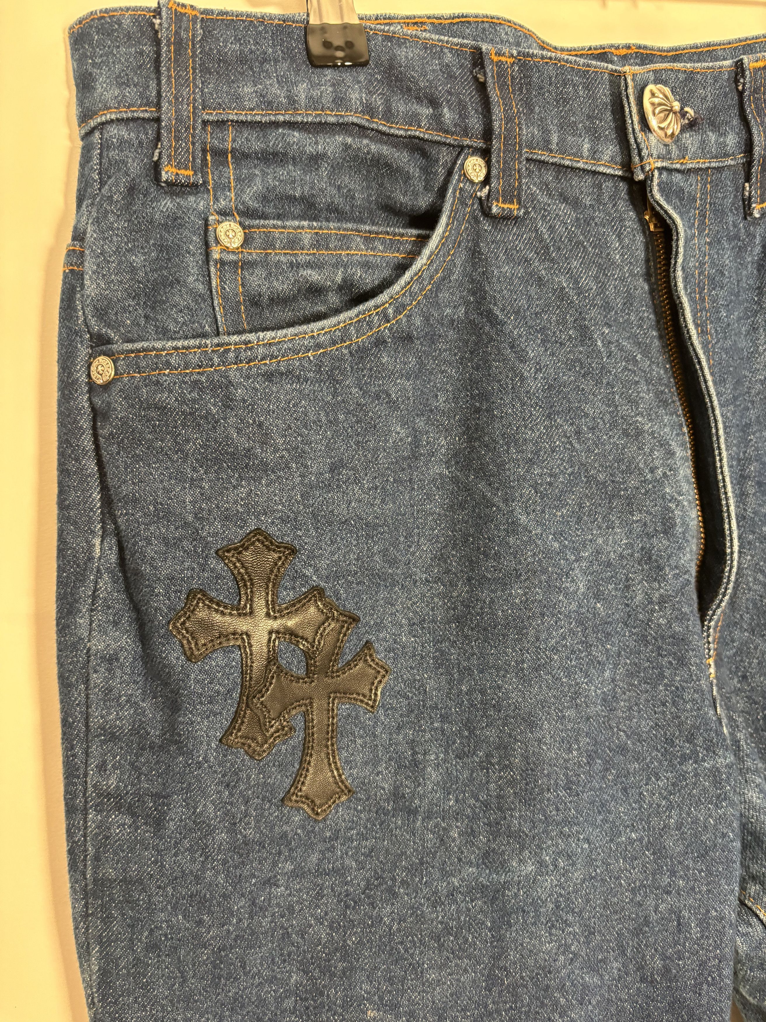 Chrome Hearts 🚭 CLASSIC GRAIL 🚭 CHROME HEARTS VINTAGE PATCHED LEVI’S Size US 33 - 5 Thumbnail
