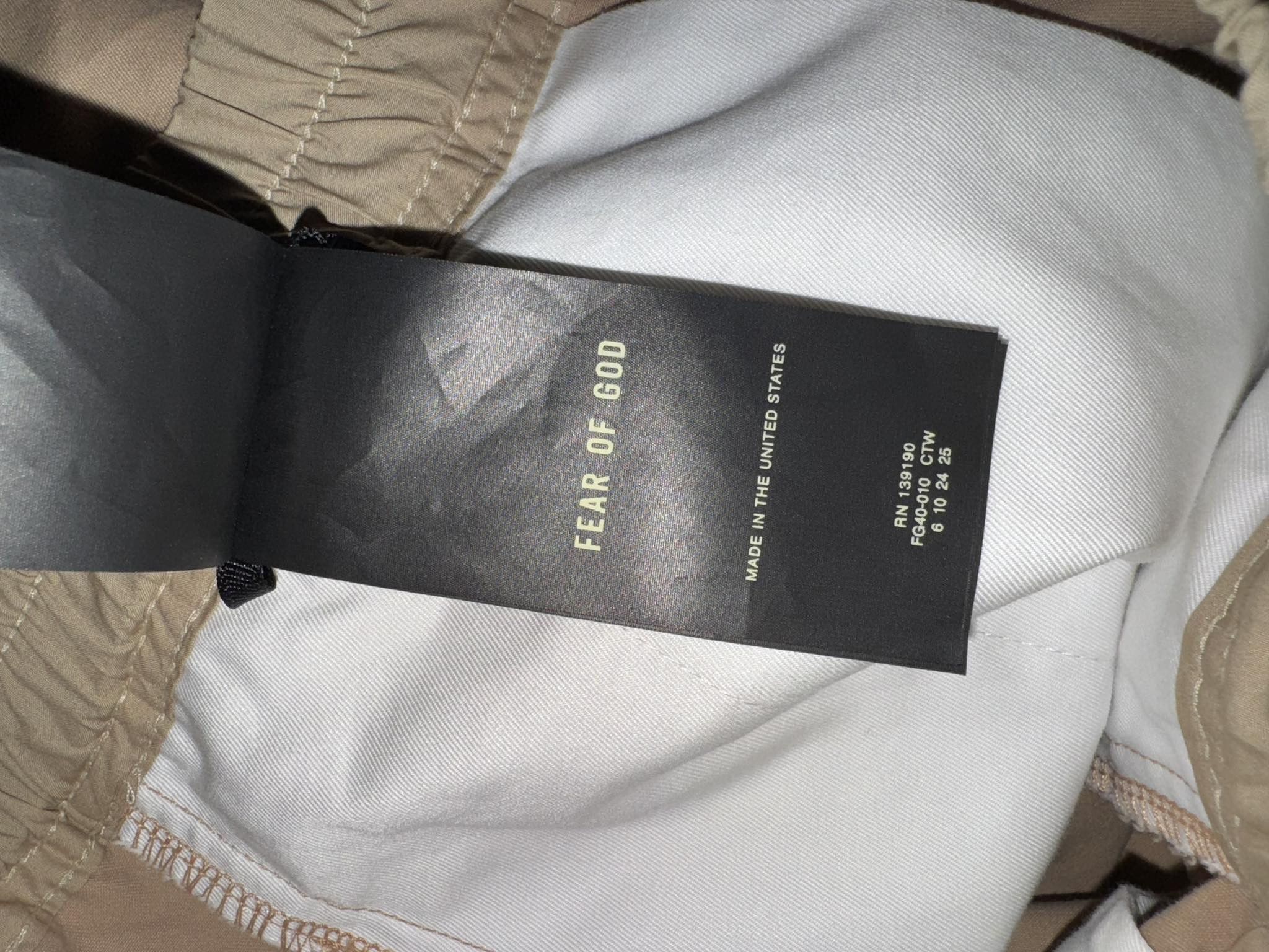 Fear of God × Vintage Fear Of God Seventh Collection Khaki Short Size US 36 / EU 52 - 6 Thumbnail