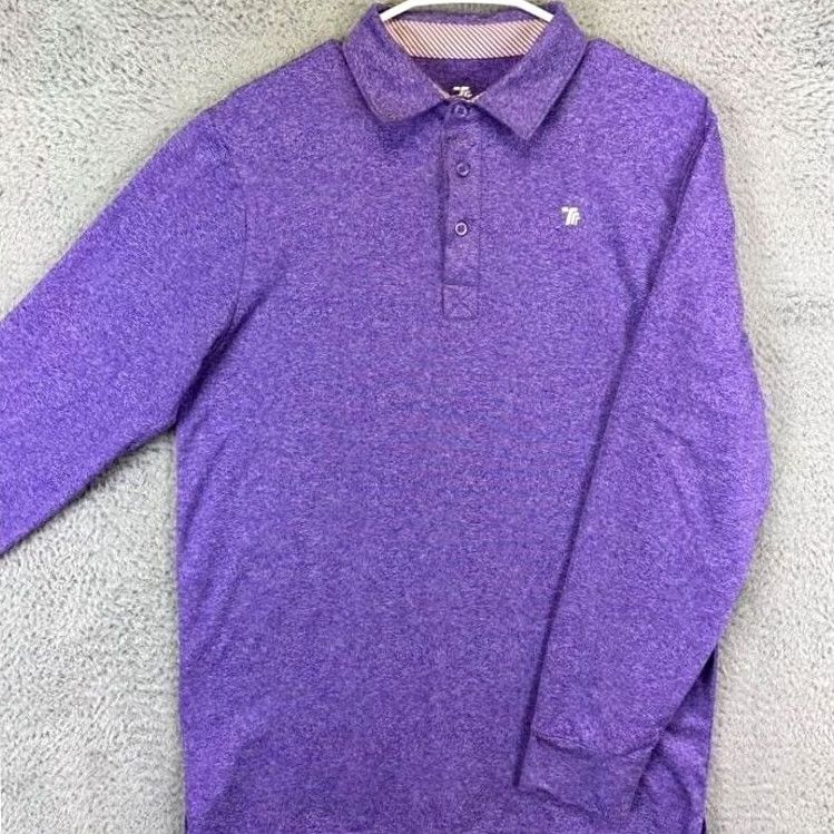 Vintage Rdruko Polo Shirt Adult Medium Purple Long Sleeve Mens Size US M / EU 48-50 / 2 - 3 Thumbnail