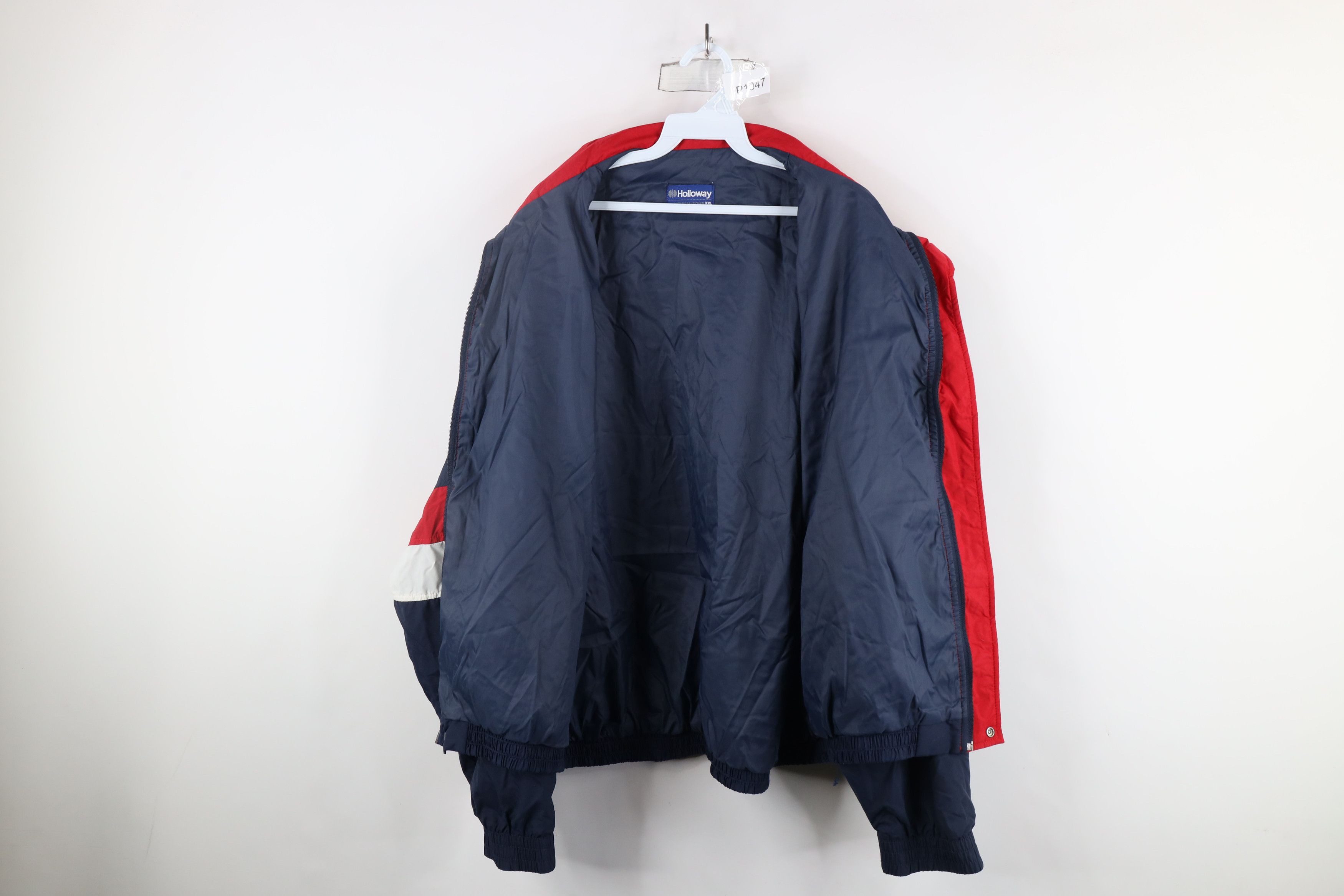 Vintage Vintage 90s NASCAR 1 Racing Striped Windbreaker Jacket USA Size US XXL / EU 58 / 5 - 9 Thumbnail