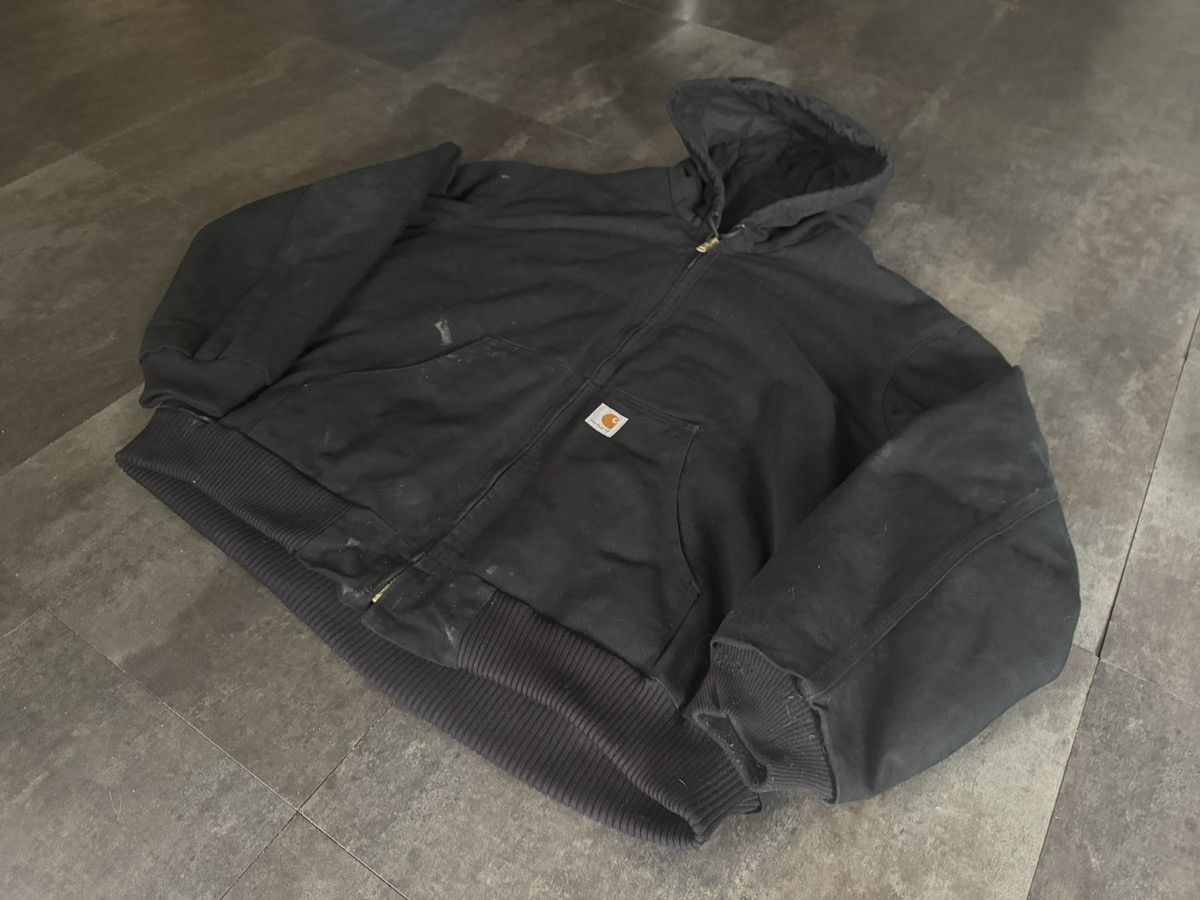 Carhartt 2XL USA MADE Carhartt Black Active Jacket Hooded J140 BLK Size US XXL / EU 58 / 5 - 3 Thumbnail