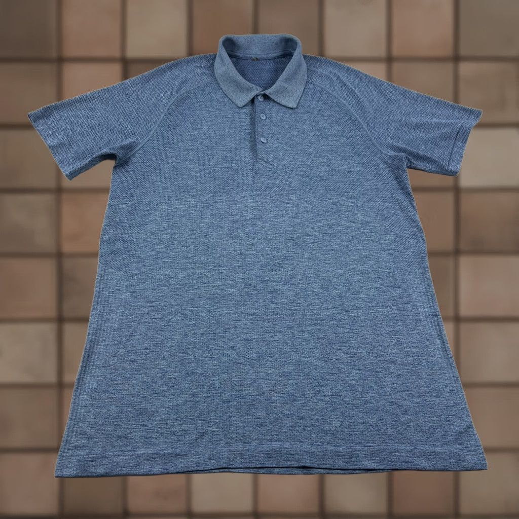 Lululemon Lululemon Metal Vent Tech Polo Shirt Mens Small Blue Golf Performance Stretch Size US S / EU 44-46 / 1 - 1 Thumbnail