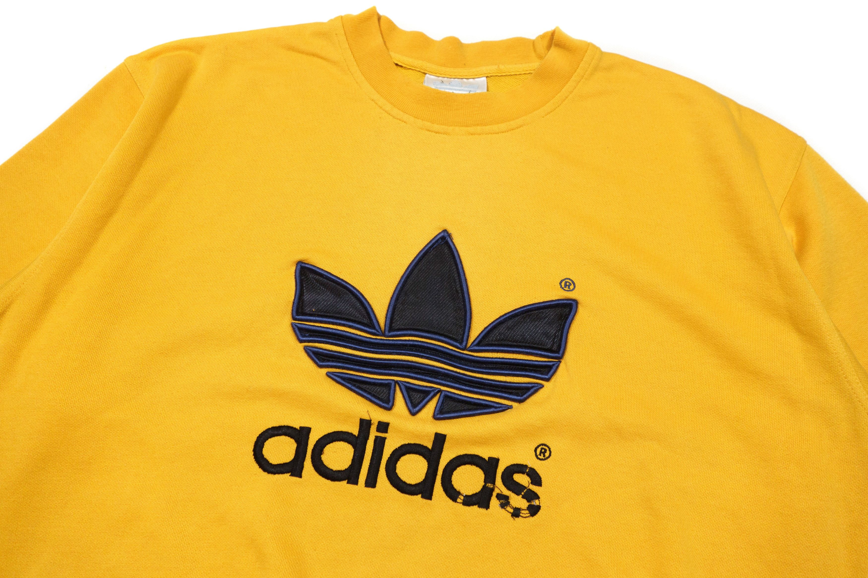 Adidas 90S Embroidered Big Logo Sweatshirt Size US M / EU 48-50 / 2 - 3 Thumbnail