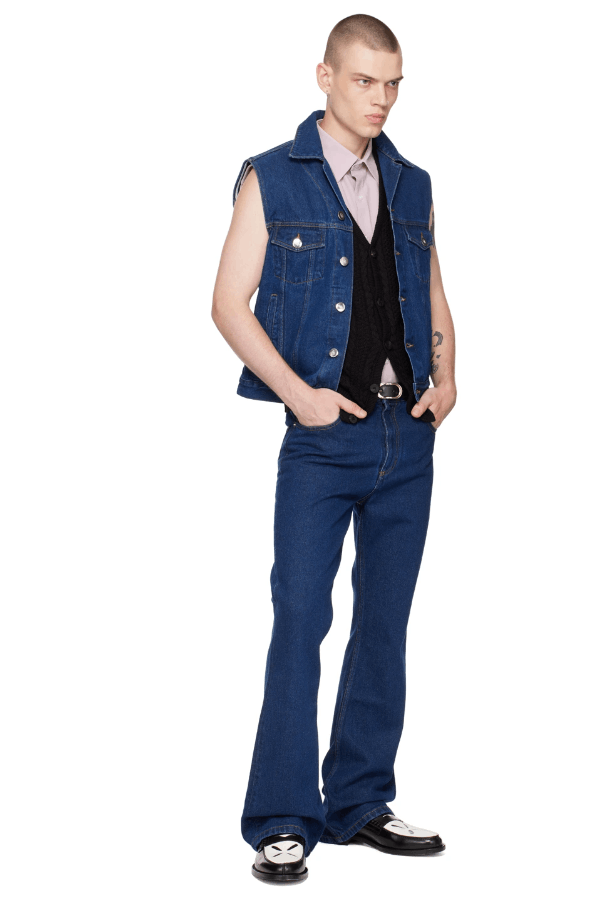 Ernest W. Baker BNWT SS23 ERNEST W. BAKER SLEEVELESS DENIM JACKET 52 Size US L / EU 52-54 / 3 - 12 Thumbnail