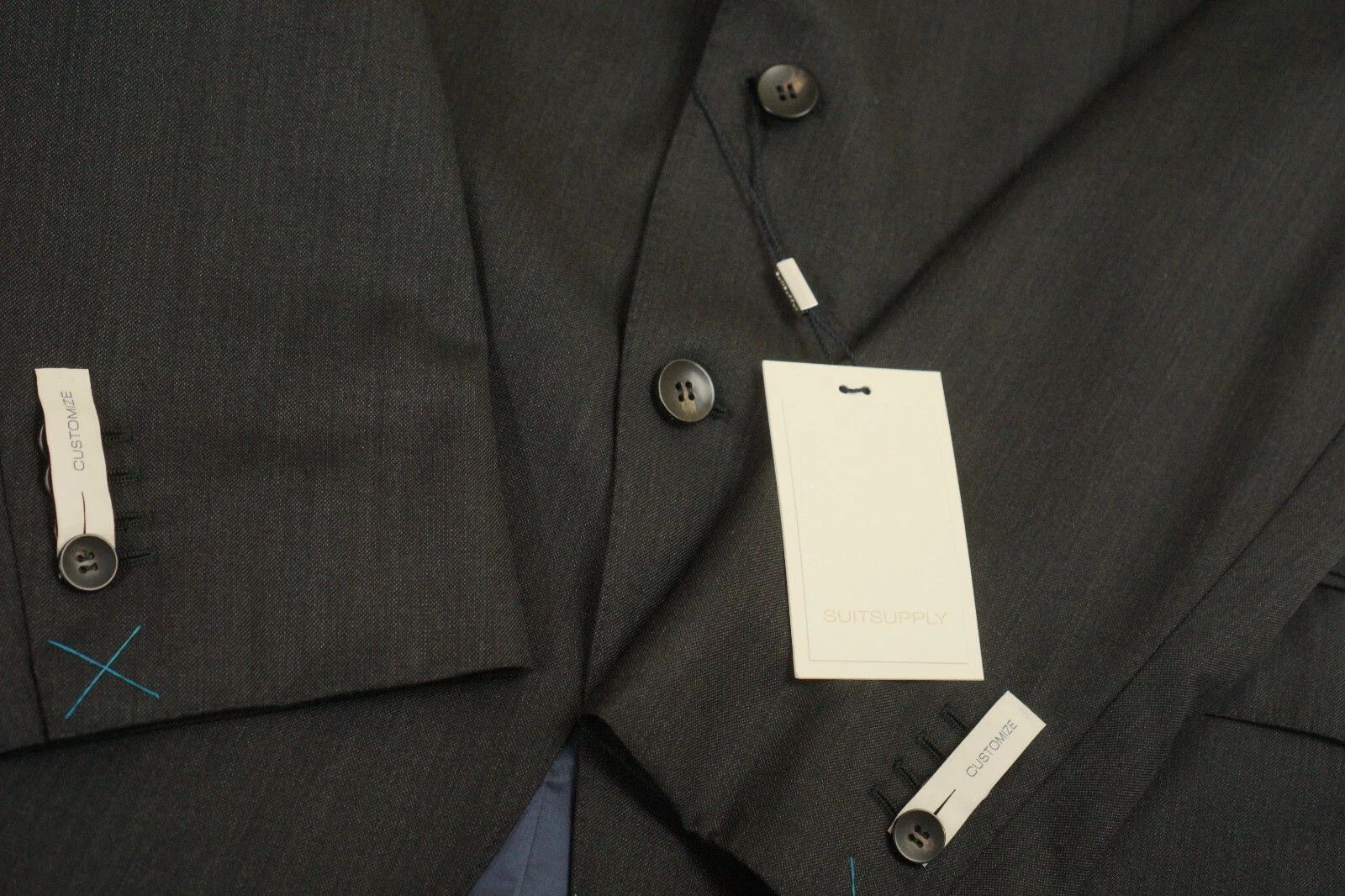 Suitsupply Men Suitsupply Suit Napoli Single Breasted Gray Wool US36 Size 36R - 5 Thumbnail