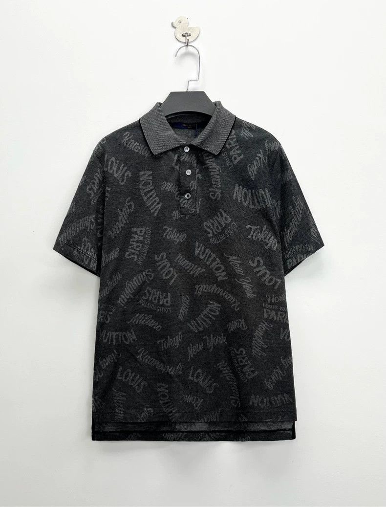 Louis Vuitton Louis Vuitton Black Grey Print Polo Shirt-dmc Size US XS / EU 42 / 0 - 1 Thumbnail