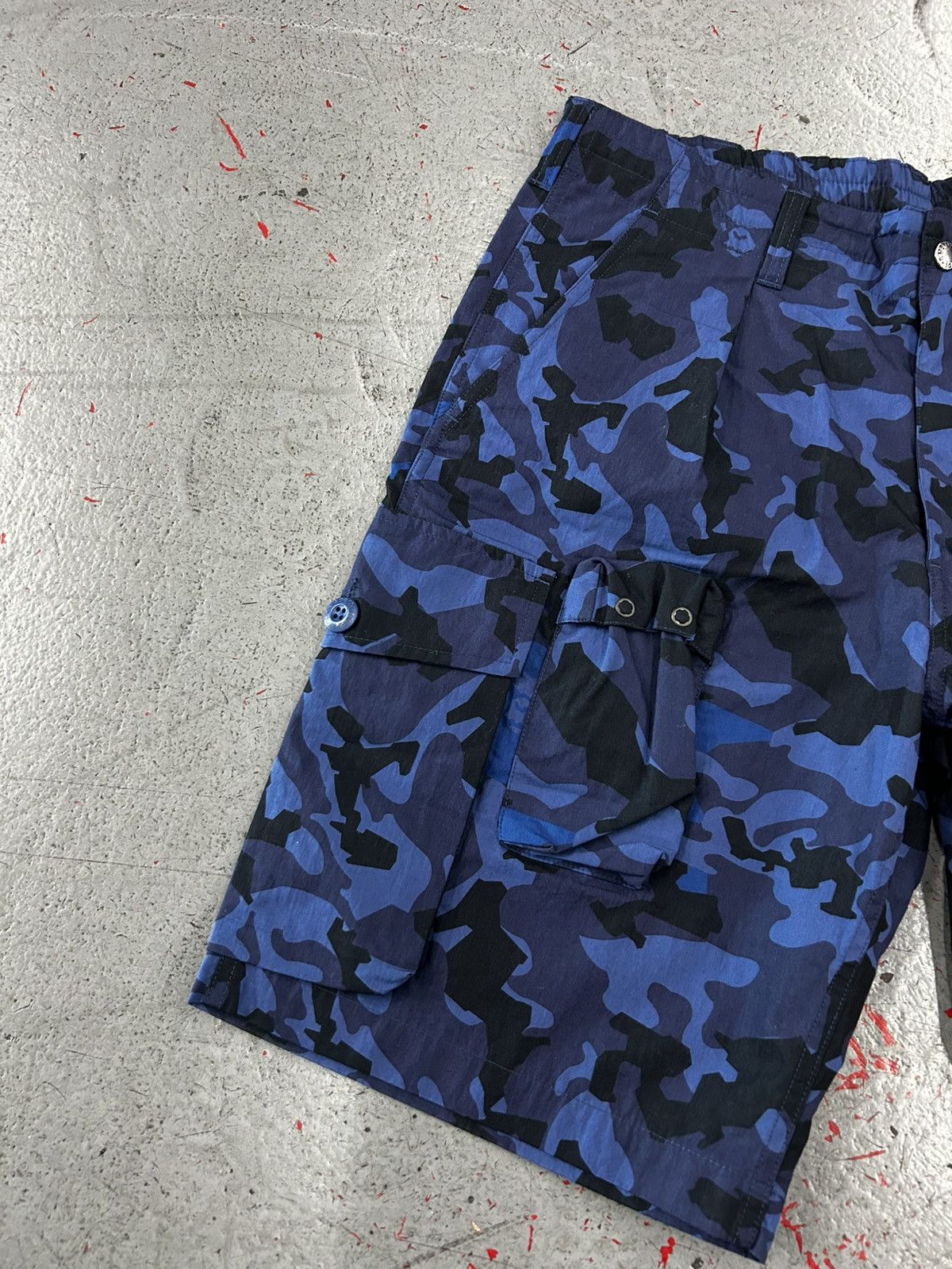 Bape Bape Sand Camo Blue Cargo Shorts Size Medium NEW Size US 33 - 2 Thumbnail
