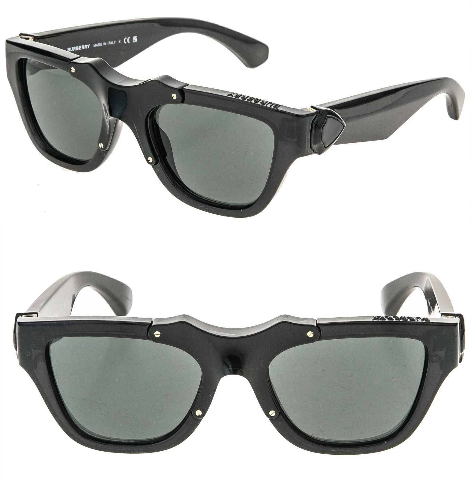 Burberry BURBERRY BE4445U 4445 Black Pilot Designer Sunglasses Size ONE SIZE - 1 Thumbnail