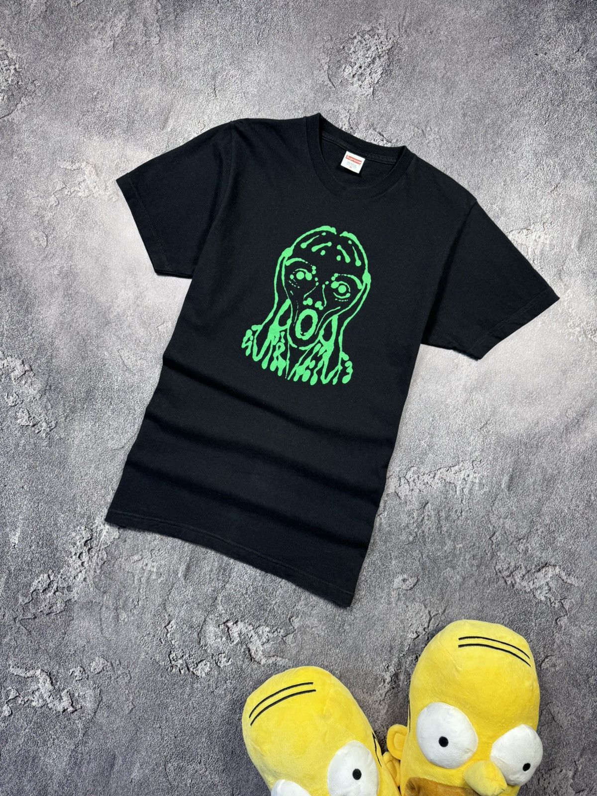 Supreme Supreme Scream Tee — Black/Neon Green Size US M / EU 48-50 / 2 - 1 Thumbnail