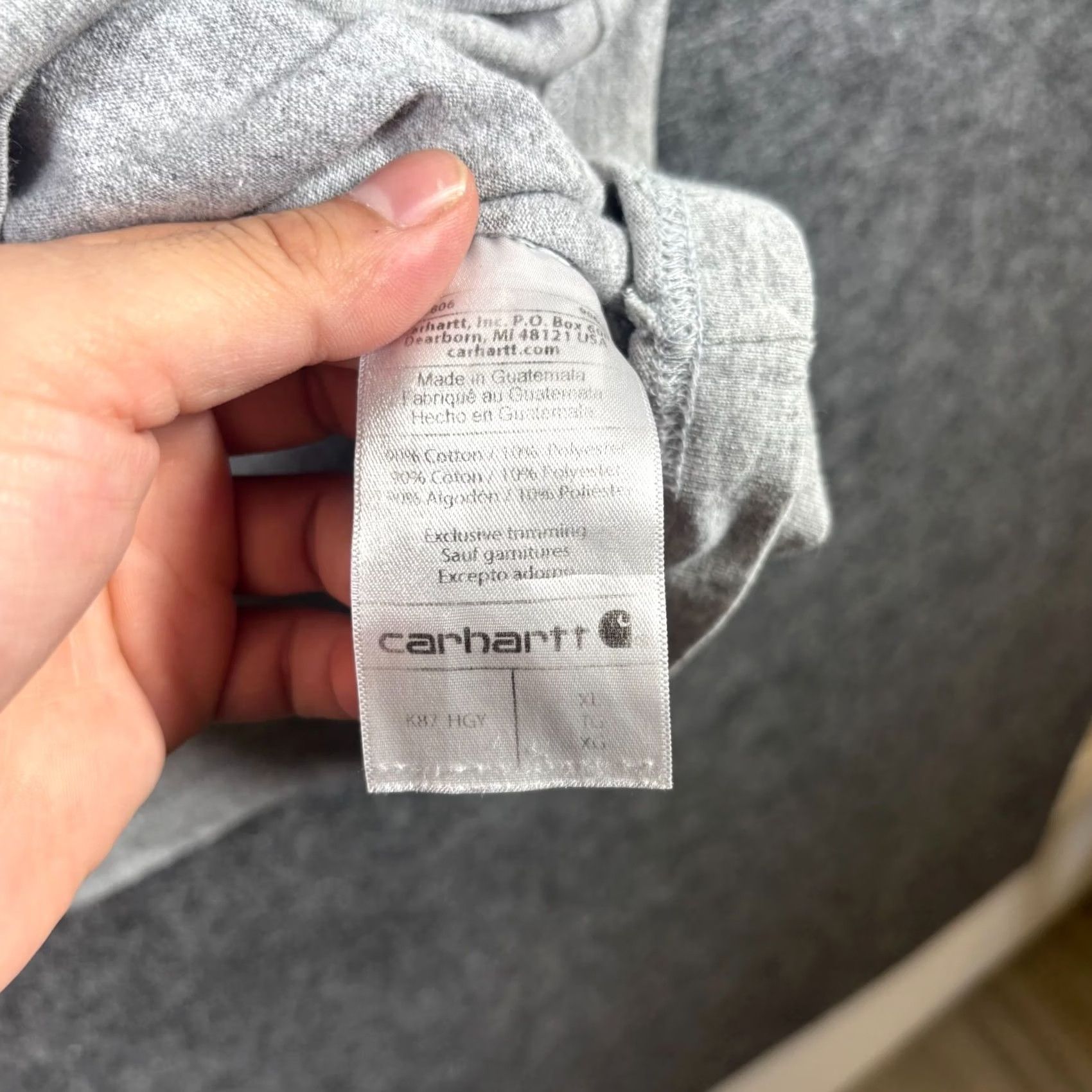 Carhartt Carhartt T-Shirt Mens XL Gray Cotton Crew Neck Short Sleeve Pullover Pullover? Size US XL / EU 56 / 4 - 7 Thumbnail