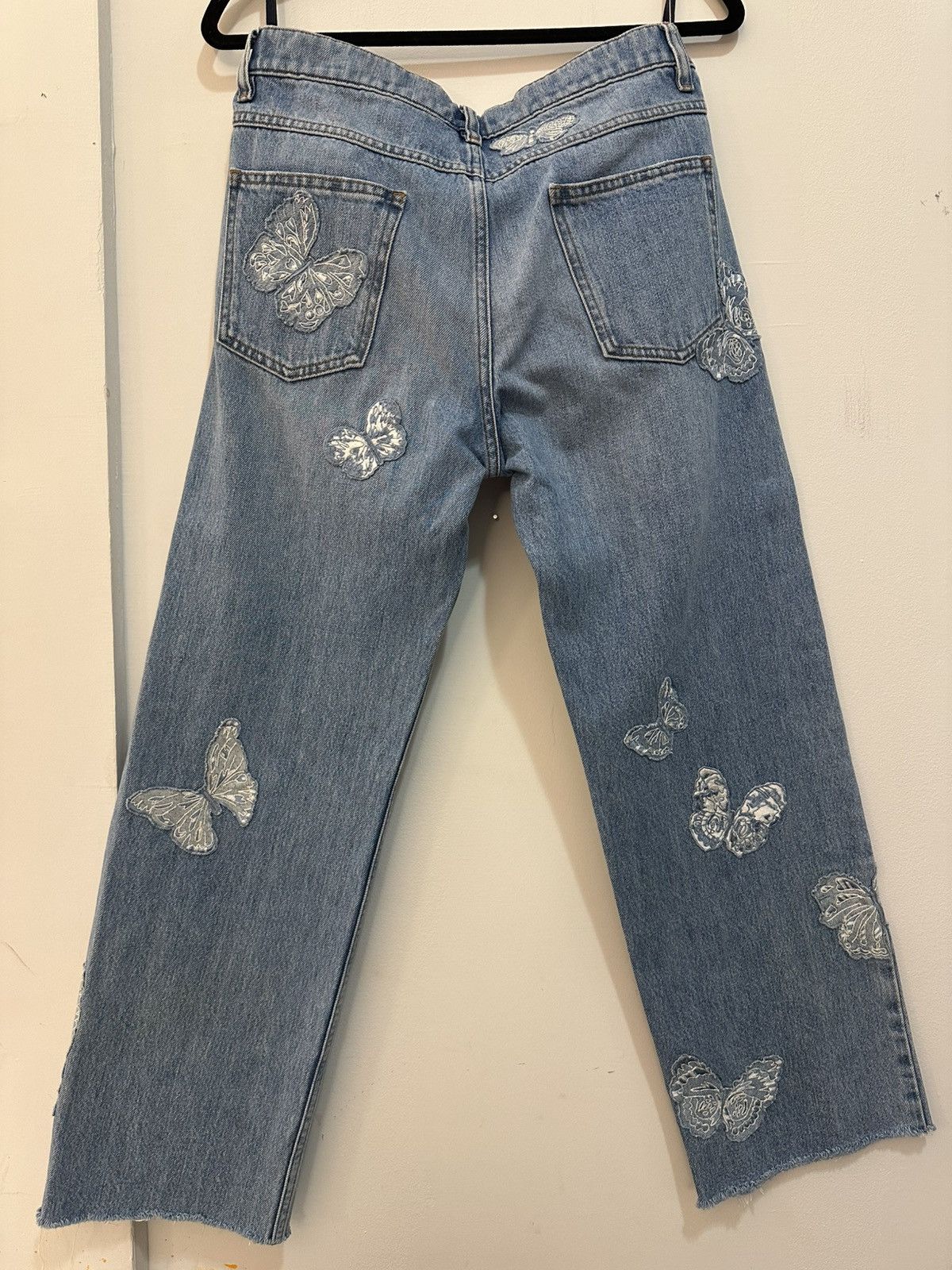Valentino × Vintage Vintage VALENTINO Butterfly Jeans Size 27" / US 4 / IT 40 - 2 Thumbnail