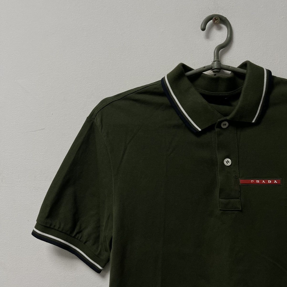 Prada Prada Polo T-Shirt Red Tab Size M Size US M / EU 48-50 / 2 - 3 Thumbnail