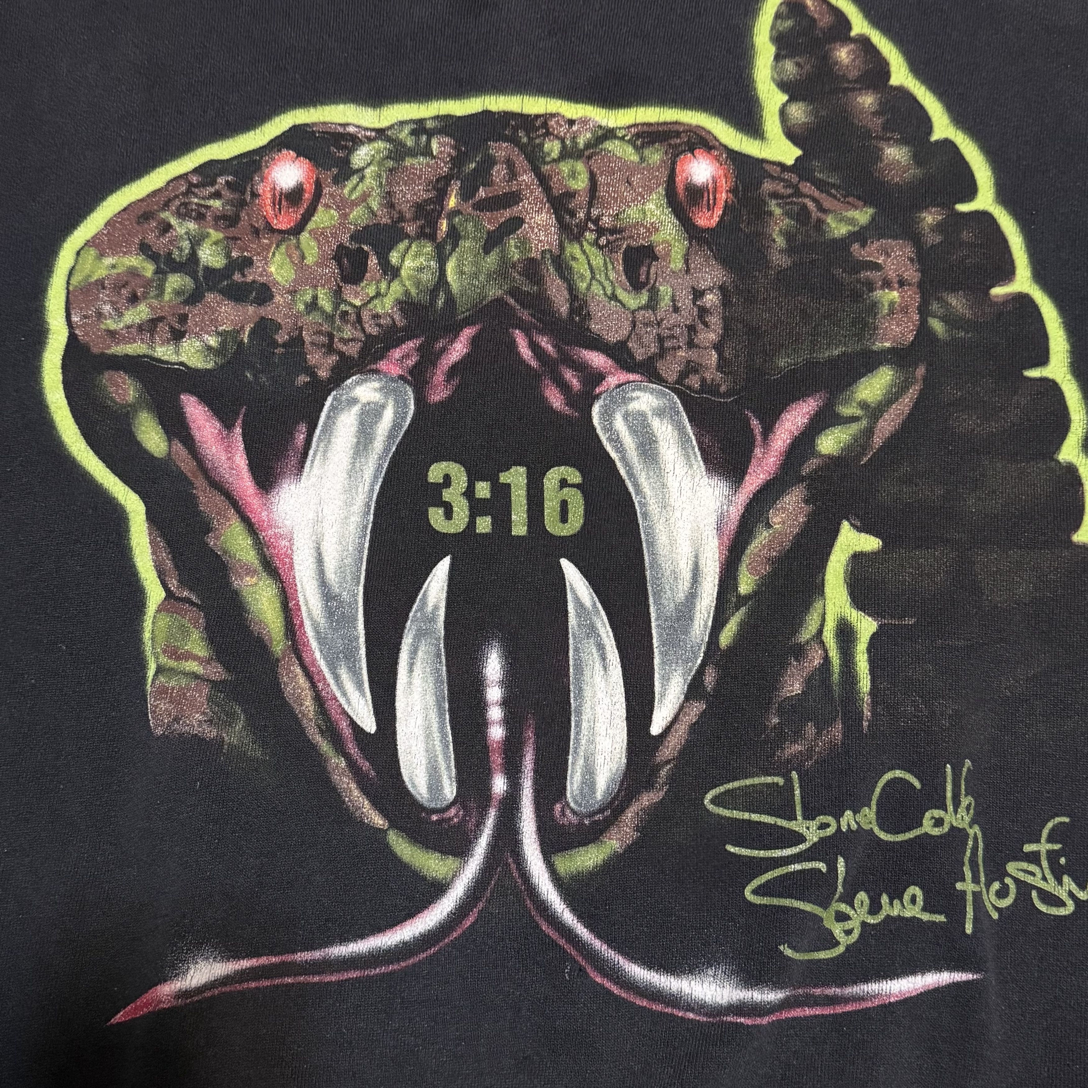 Vintage × WWE × WWF 1998 Stone Cold Stunner Rattlesnake Sweatshirt Large WWF Size US L / EU 52-54 / 3 - 3 Thumbnail