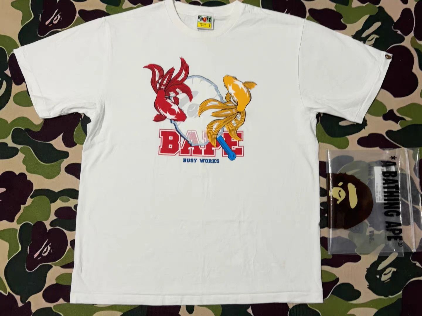 Bape Bape Koi Fish Collaboration T-Shirt Size US L / EU 52-54 / 3 - 1 Thumbnail