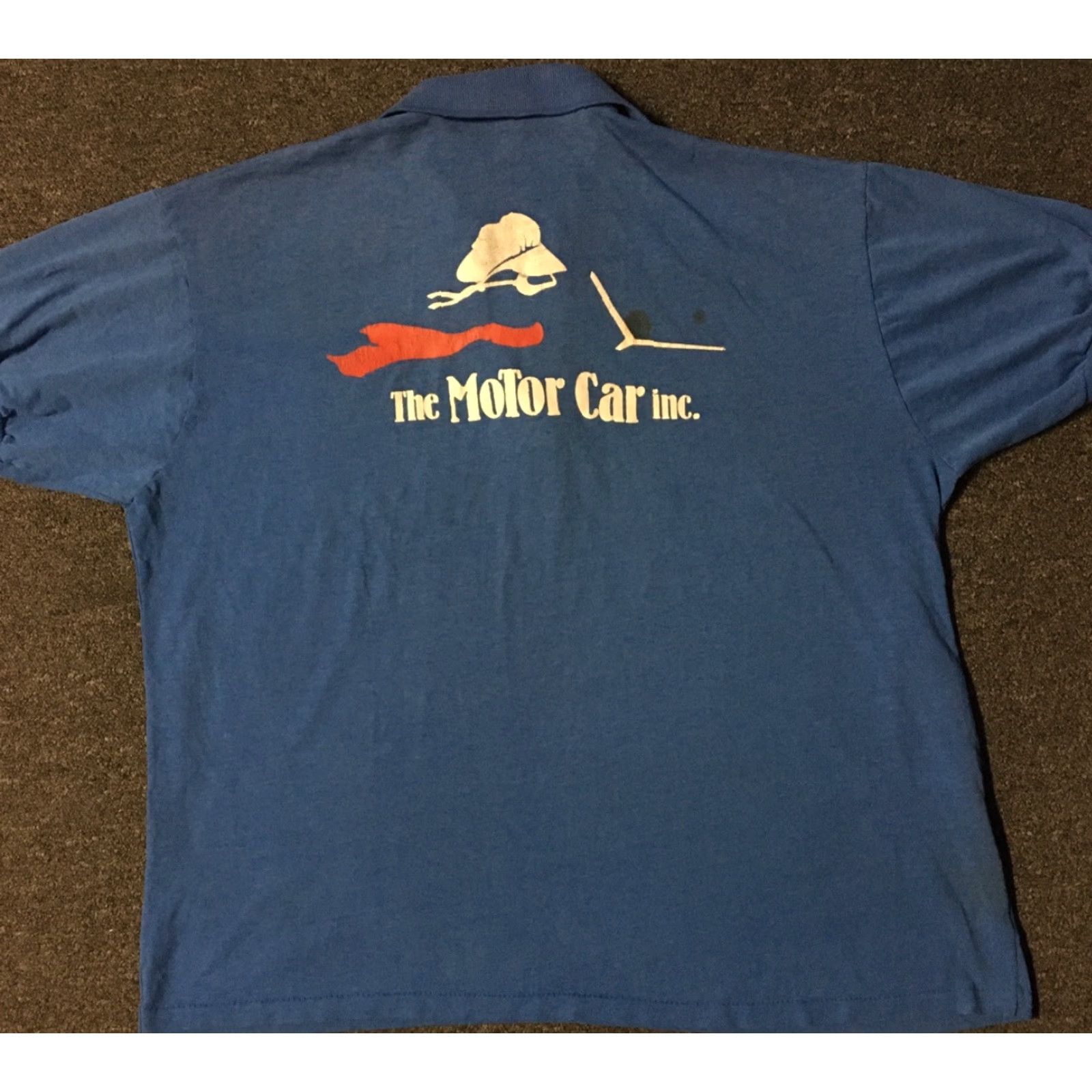 Vintage VINTAGE 80s Motor Car Inc Faded Mechanic Polo Shirt L XL USA Driving Grunge 90s Shirt Mens Blue USA Cars Retro Rockabilly Automotive Surf Skate Jazz Size US L / EU 52-54 / 3 - 2 Thumbnail