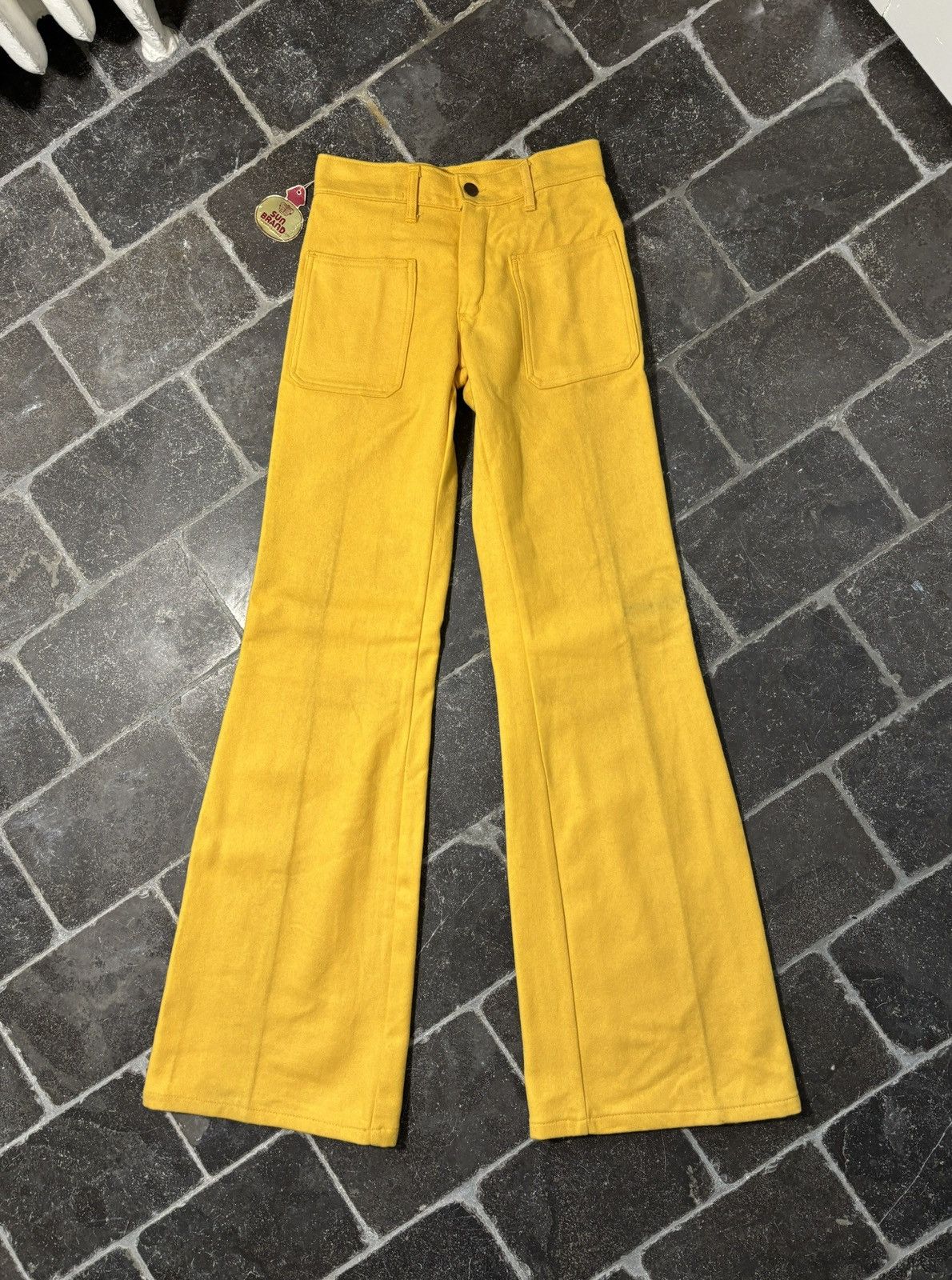 Wrangler 1970s Wrangler Blue Bell Bottoms True Vintage Wool Trouser Size 26" / US 2 / IT 38 - 1 Thumbnail