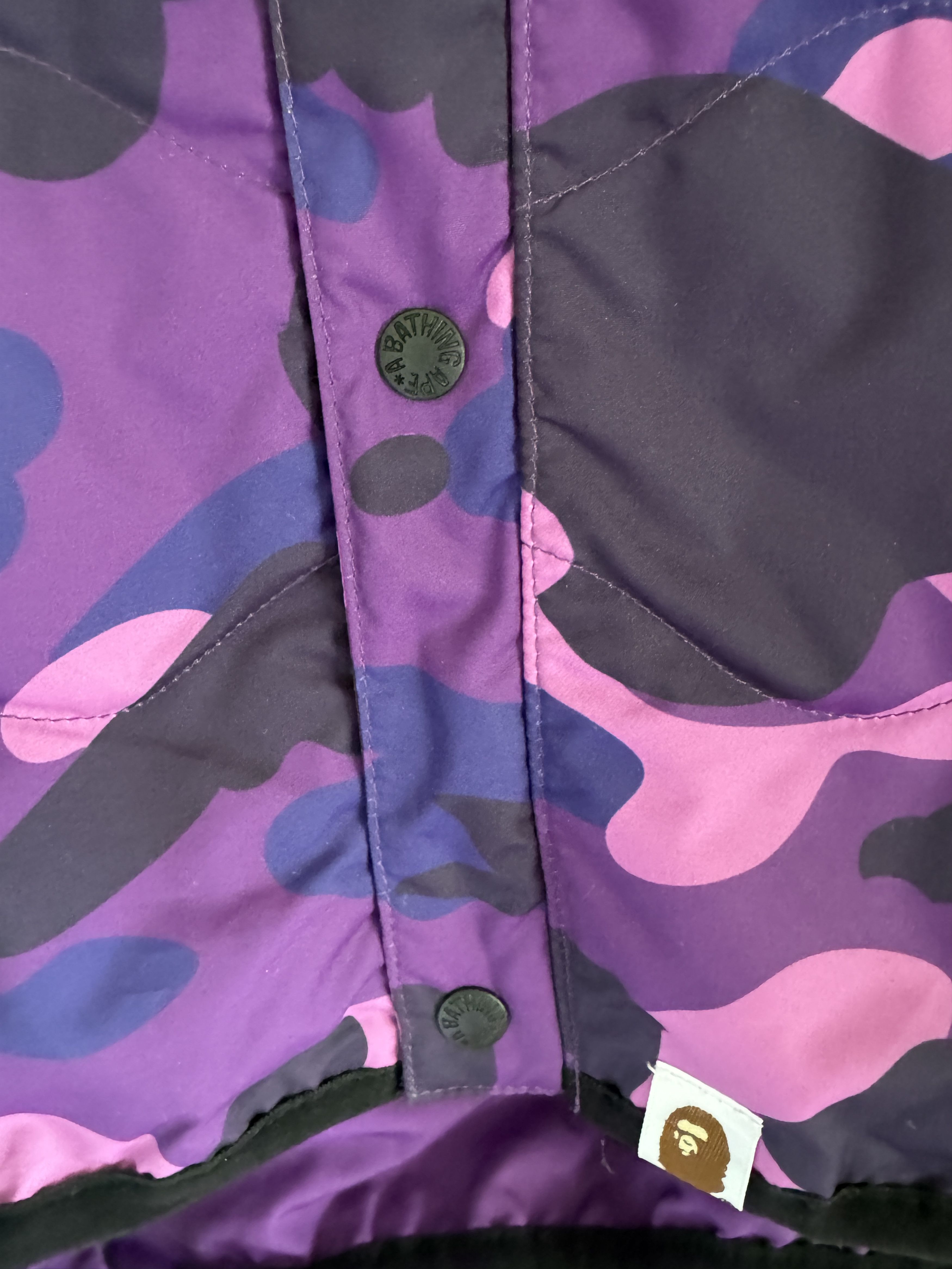 Bape Purple Color Camo Lightweight Down Jacket Size US XXL / EU 58 / 5 - 10 Thumbnail