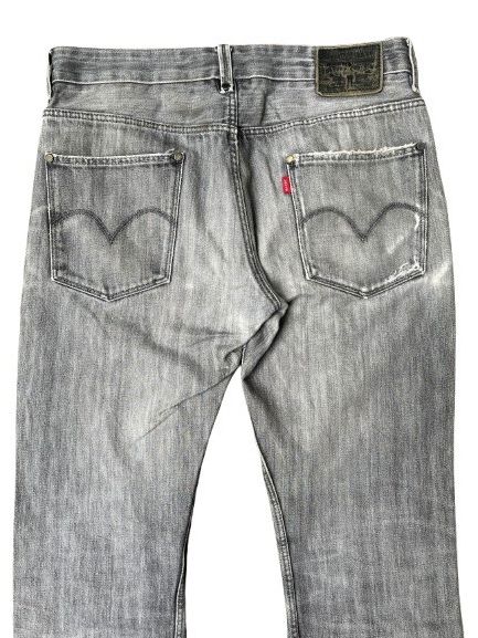 Levi's VINTAGE LEVIS 522 SLIM STRAIGHT MINOR DISTRESSED PUNK STYLE Size US 35 - 4 Thumbnail
