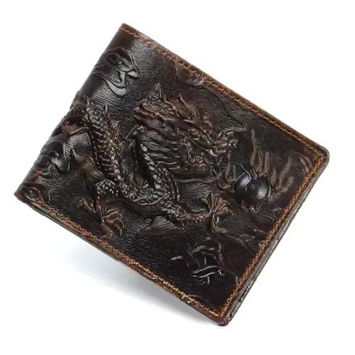 Japanese Brand × Vintage Dragon Vintage Retro PU Leather Wallet Size ONE SIZE - 1 Thumbnail