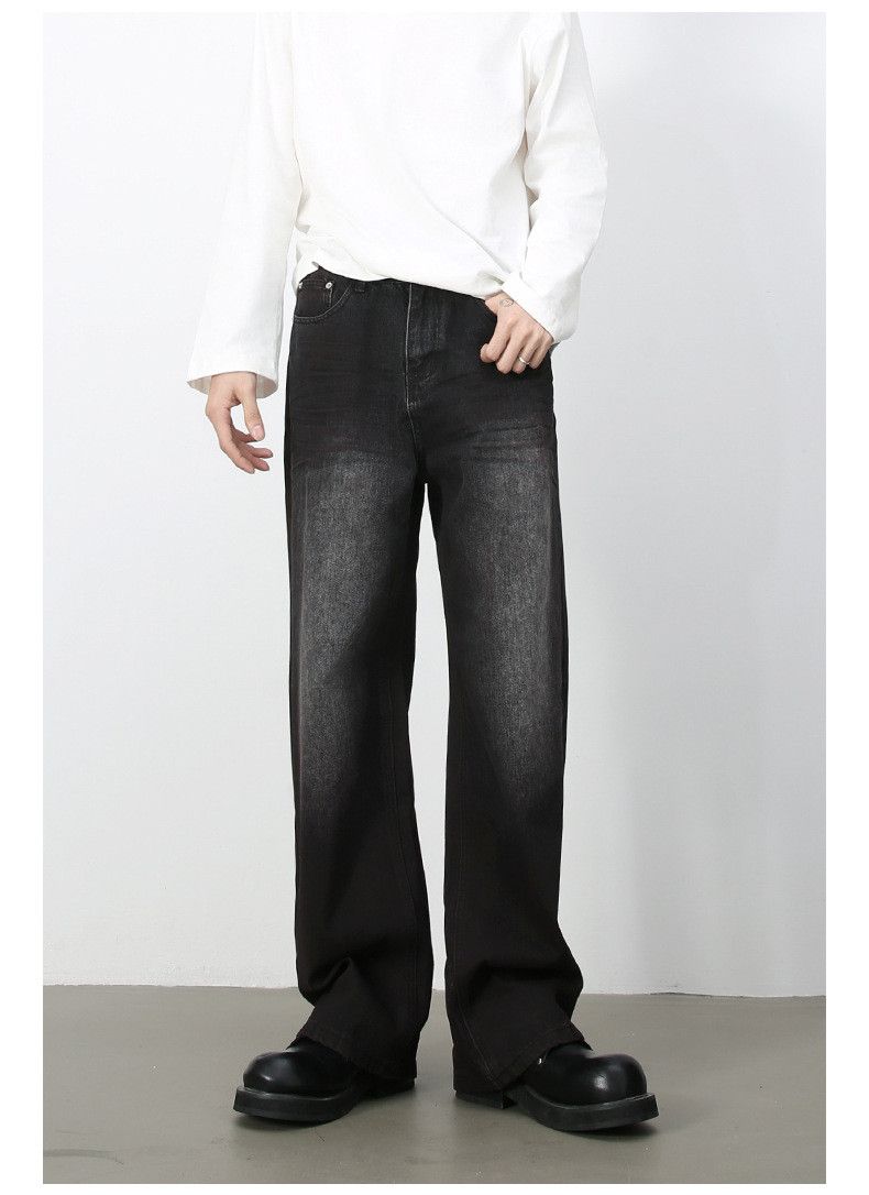 Japanese Brand American street retro straight distressed wide-leg jeans Size US 32 / EU 48 - 2 Thumbnail