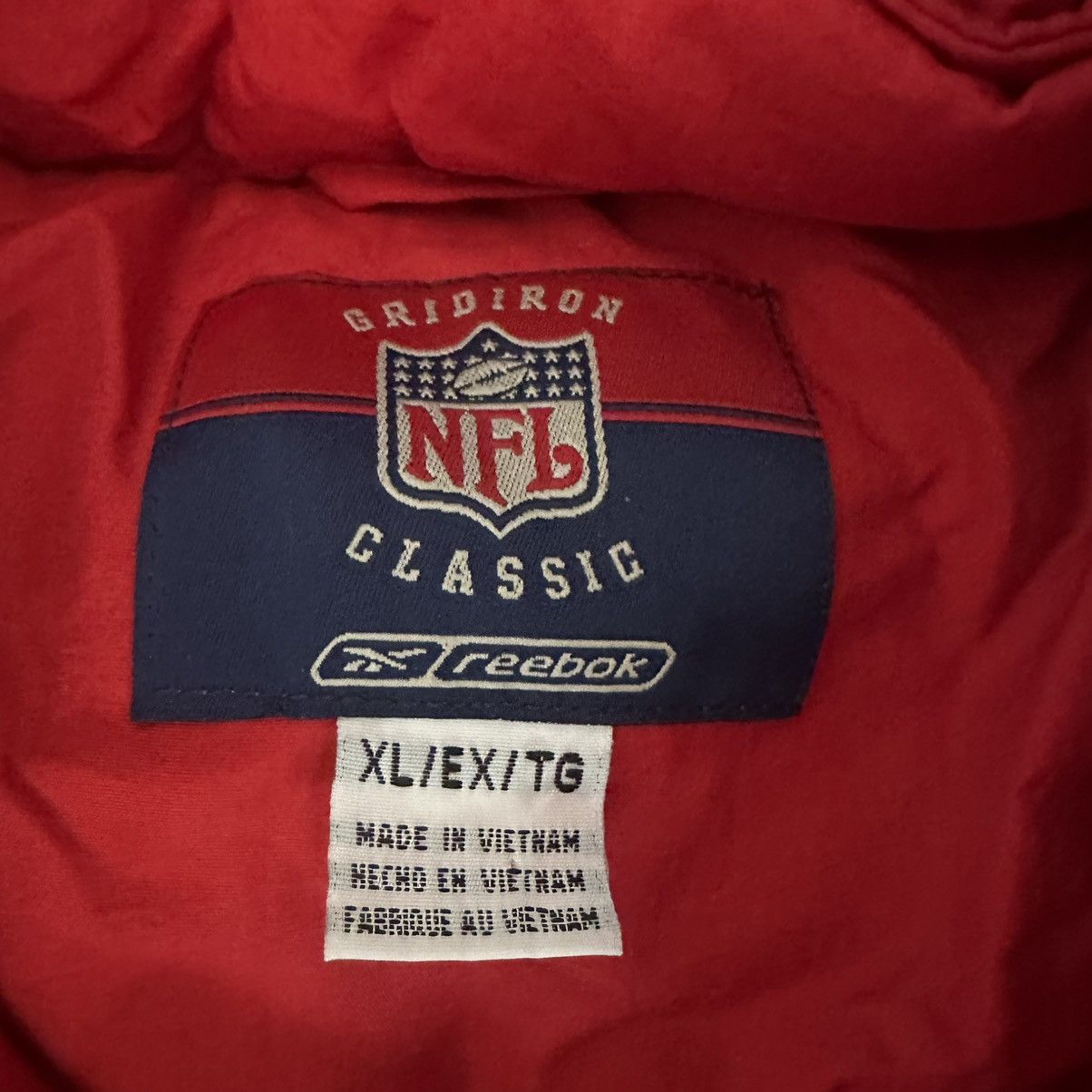 NFL × Reebok × Vintage VTG New York Giants Hooded Coat NFL Reebok Gridiron Classic Size US XL / EU 56 / 4 - 7 Thumbnail
