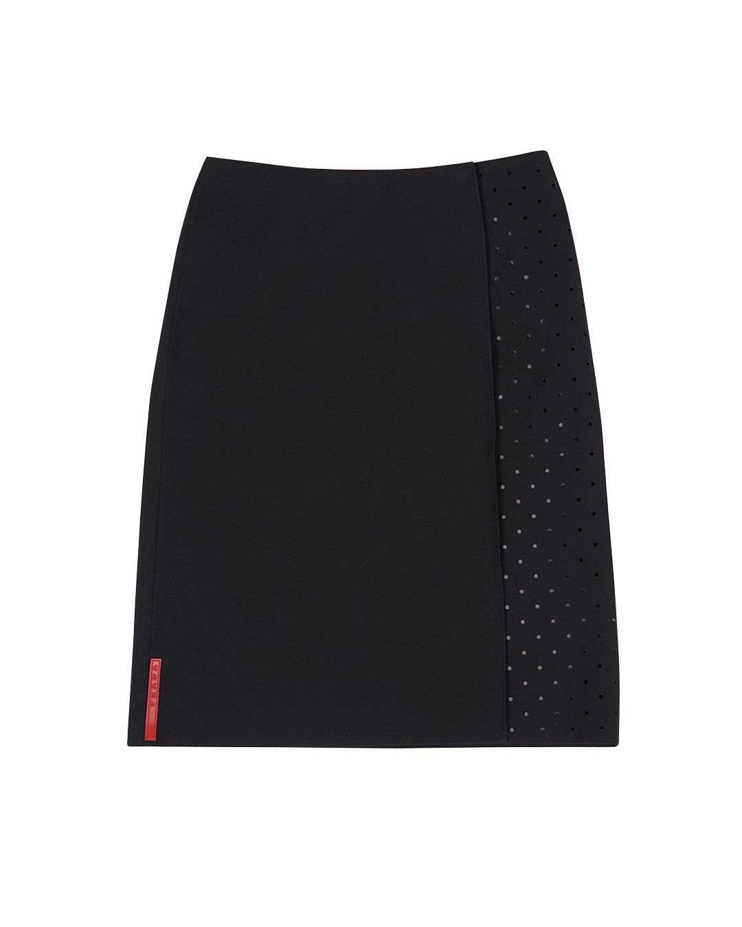 Prada Prada S/S1999 Sport Midi Perforated Skirt Size 27" / US 4 / IT 40 - 1 Thumbnail