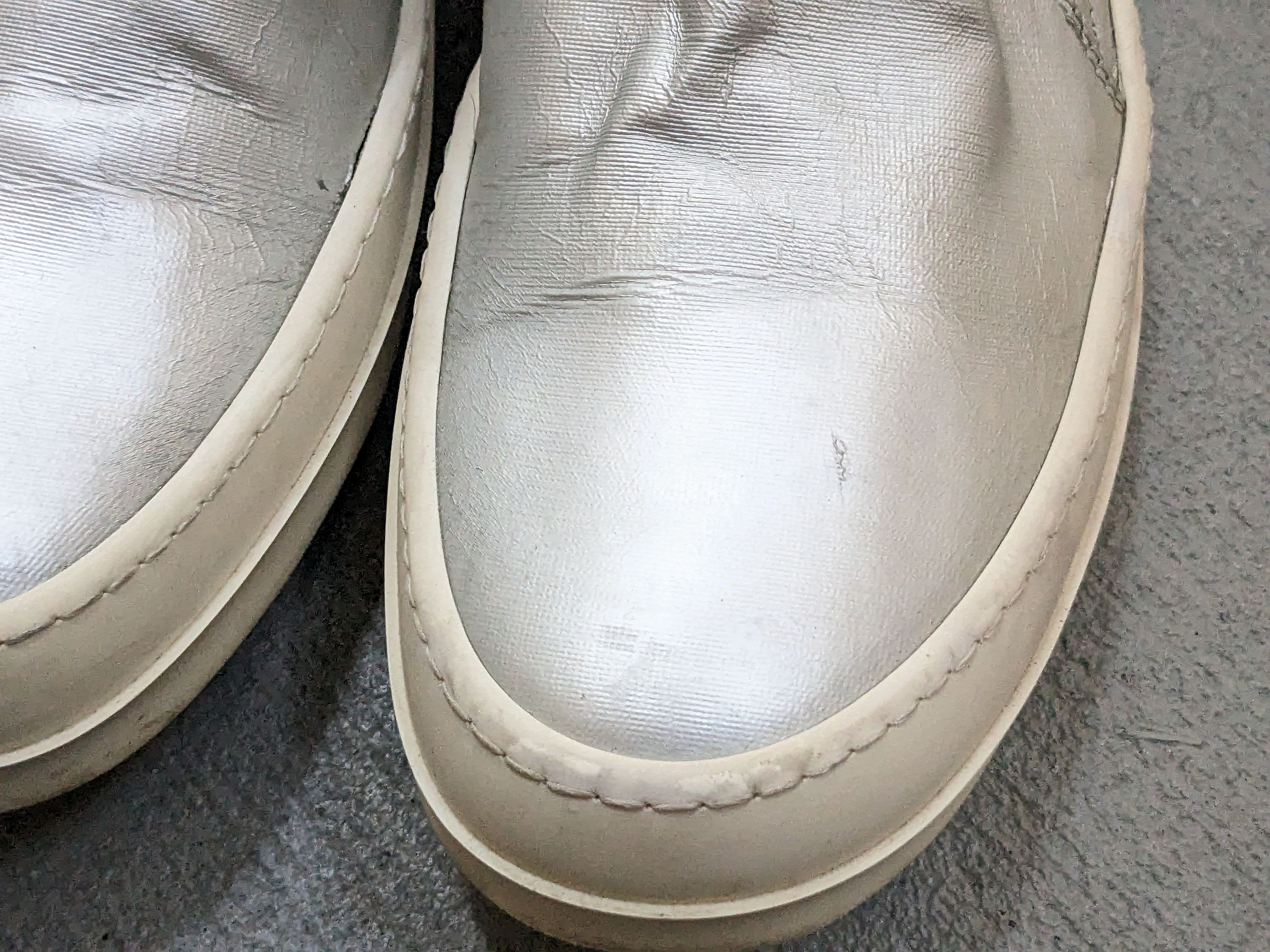 Rick Owens Rick Owens DRKSHDW Boat Ramones Size 7 40 Silver Size US 7 / EU 40 - 4 Thumbnail