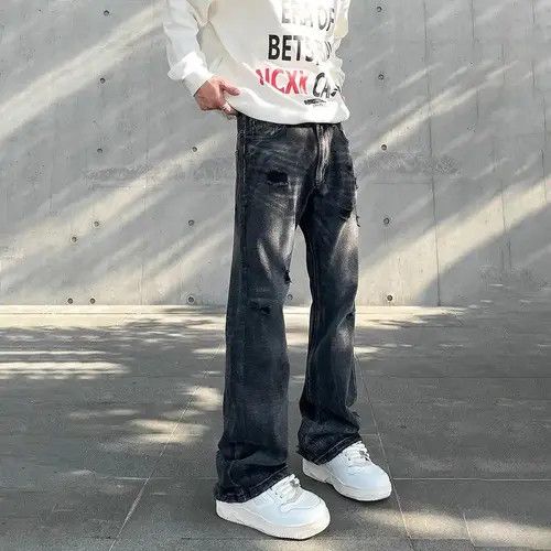 VIBE outdoor baggy pattern punk jeans Size US 31 - 7 Thumbnail