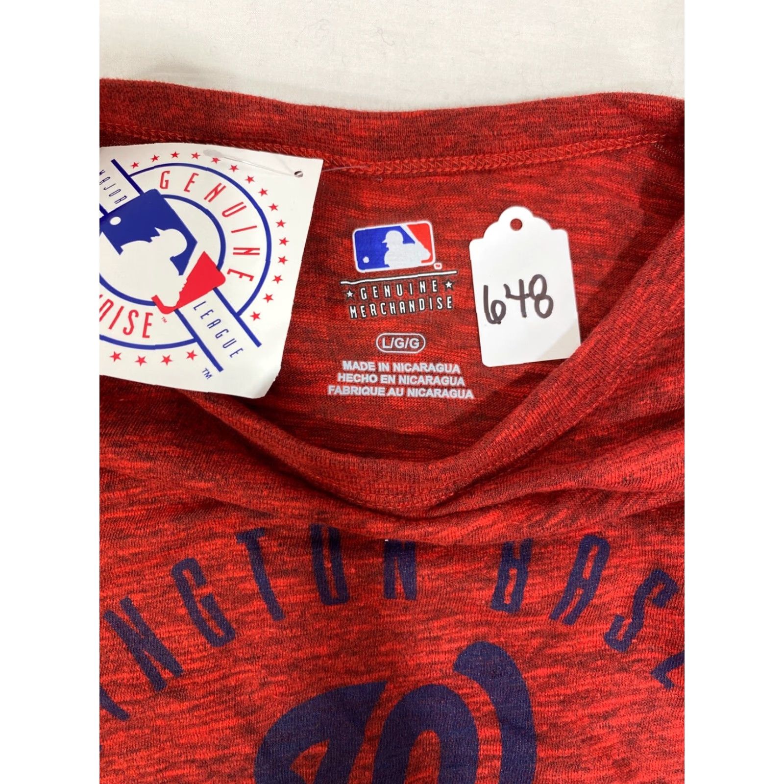 Vintage Washington Nationals Shirt TShirt Size L Genuine Red 648 Maroon Men Short Sleeve Crew Neck Sports Size US L / EU 52-54 / 3 - 4 Thumbnail