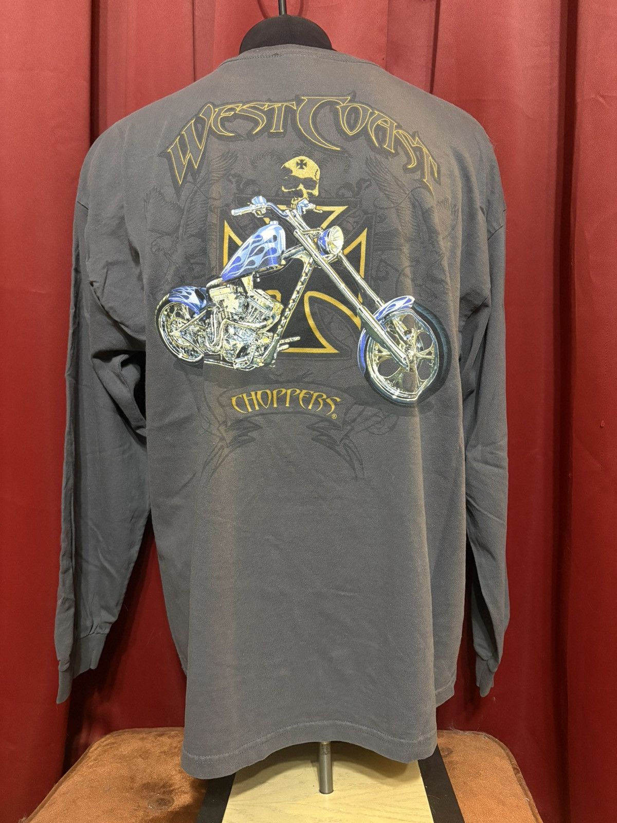 West Coast Choppers Vintage West Coast Choppers Long Sleeve Y2K Biker Tee Grail Size US XXL / EU 58 / 5 - 1 Thumbnail