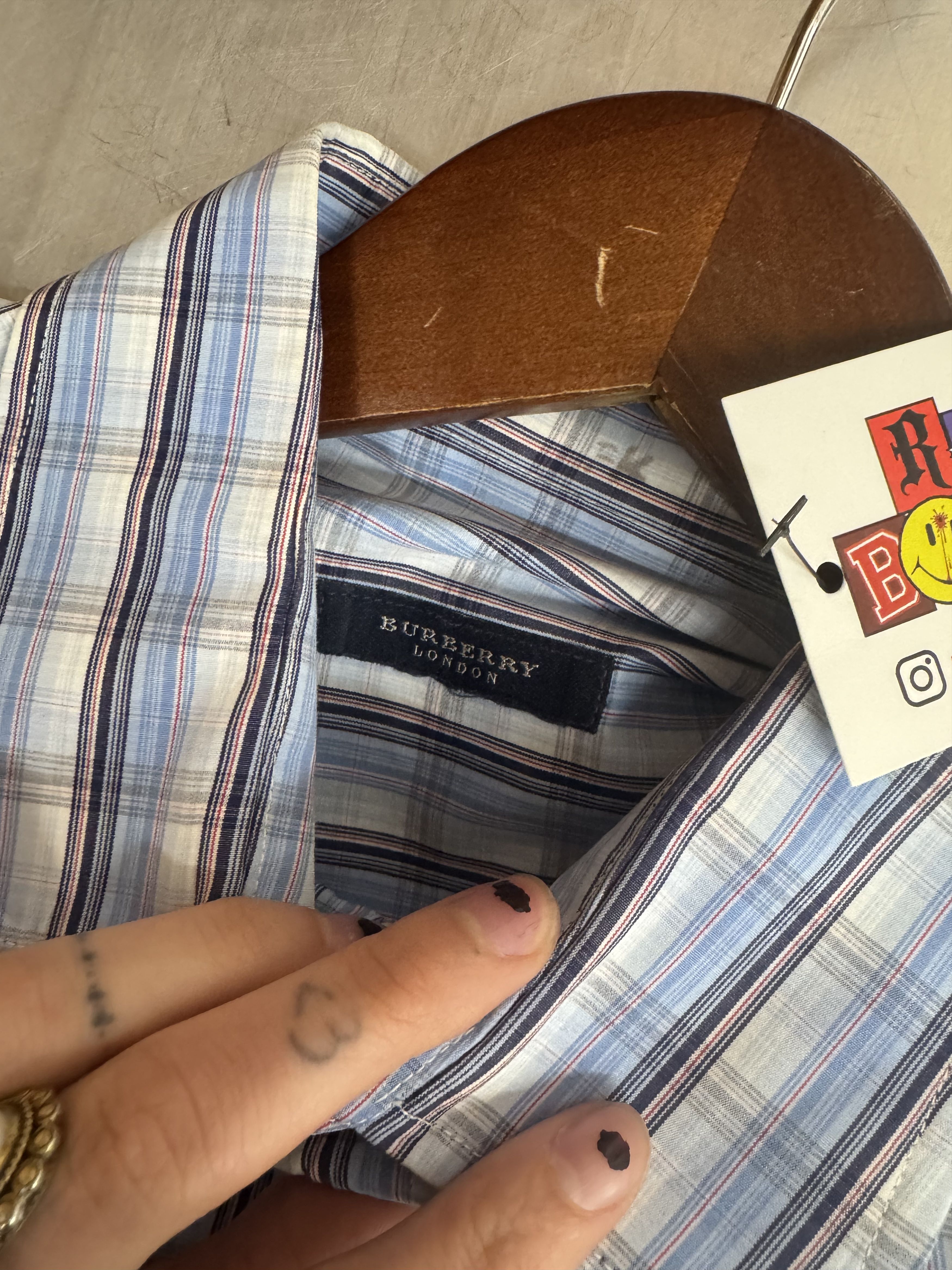 Burberry Vintage Burberry Button Up Size US M / EU 48-50 / 2 - 3 Thumbnail