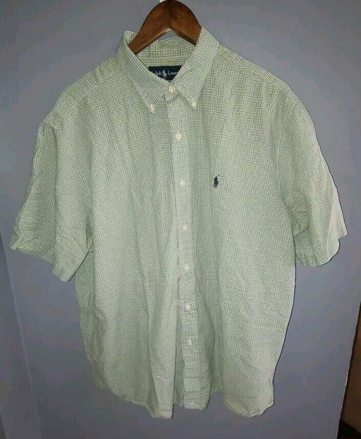 Polo Ralph Lauren Ralph Lauren Monroe Shirt Men's XL Green Check Button Down Size US XL / EU 56 / 4 - 1 Thumbnail