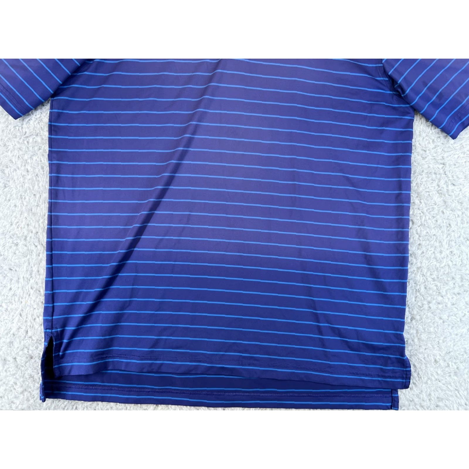 Peter Millar Peter Millar Polo Shirt Mens Large Blue Stripe Golf Summer Comfort Outdoor Wear Size US L / EU 52-54 / 3 - 7 Thumbnail