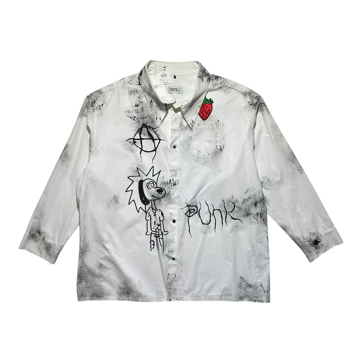 KIDILL $685 SS25 punk graphic oversized button down Size US L / EU 52-54 / 3 - 2 Thumbnail