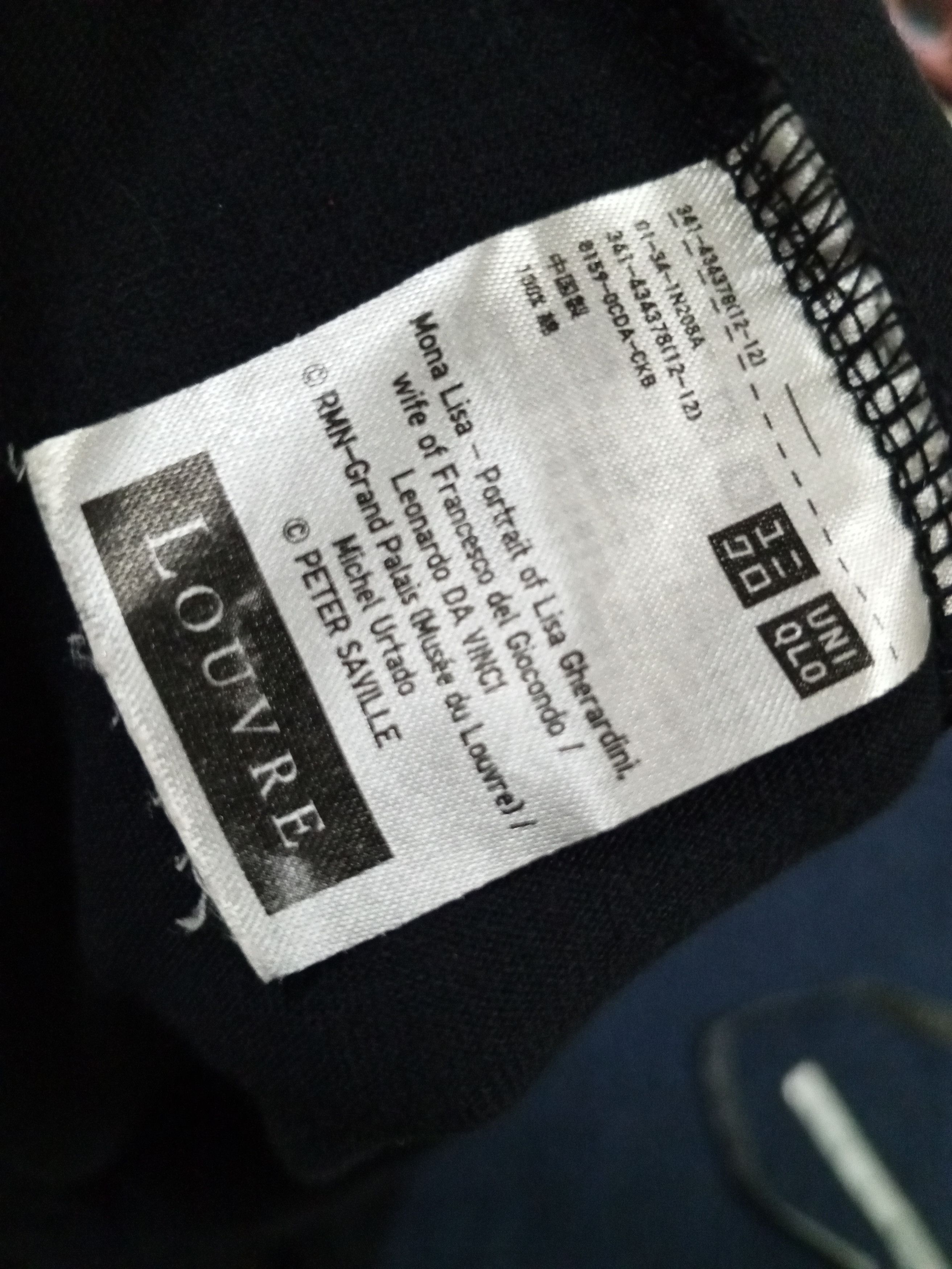 Uniqlo UNIQLO-MUSEE DU LOUVRE ( MONA LISA) Size US XL / EU 56 / 4 - 7 Thumbnail
