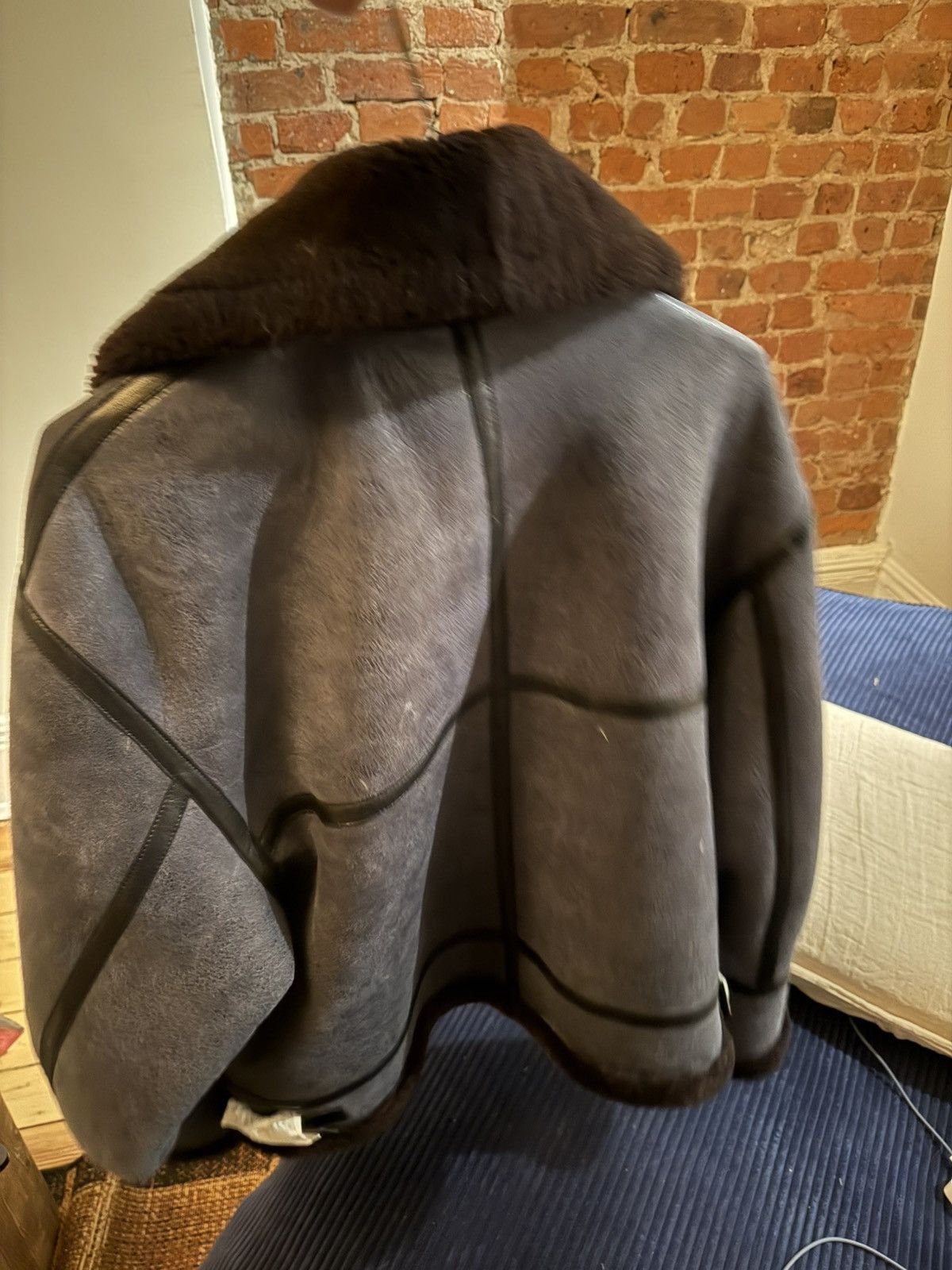 Nour Hammour Portia Aviator Shearling Jacket Size XS / US 0-2 / IT 36-38 - 2 Thumbnail
