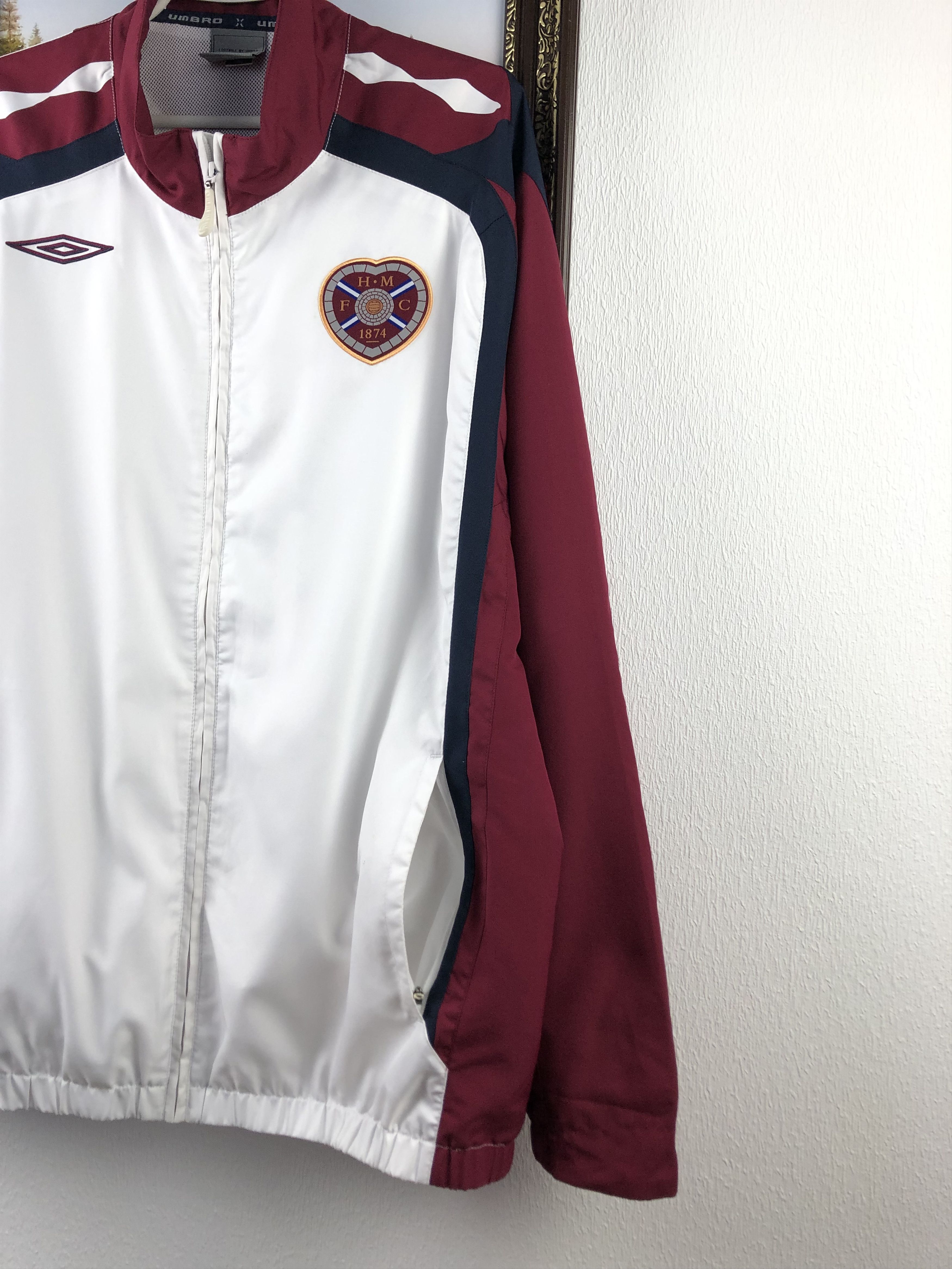 Vintage Vintage Heart Of Midlothian Football Jacket Soccer Track Size US XXL / EU 58 / 5 - 7 Thumbnail