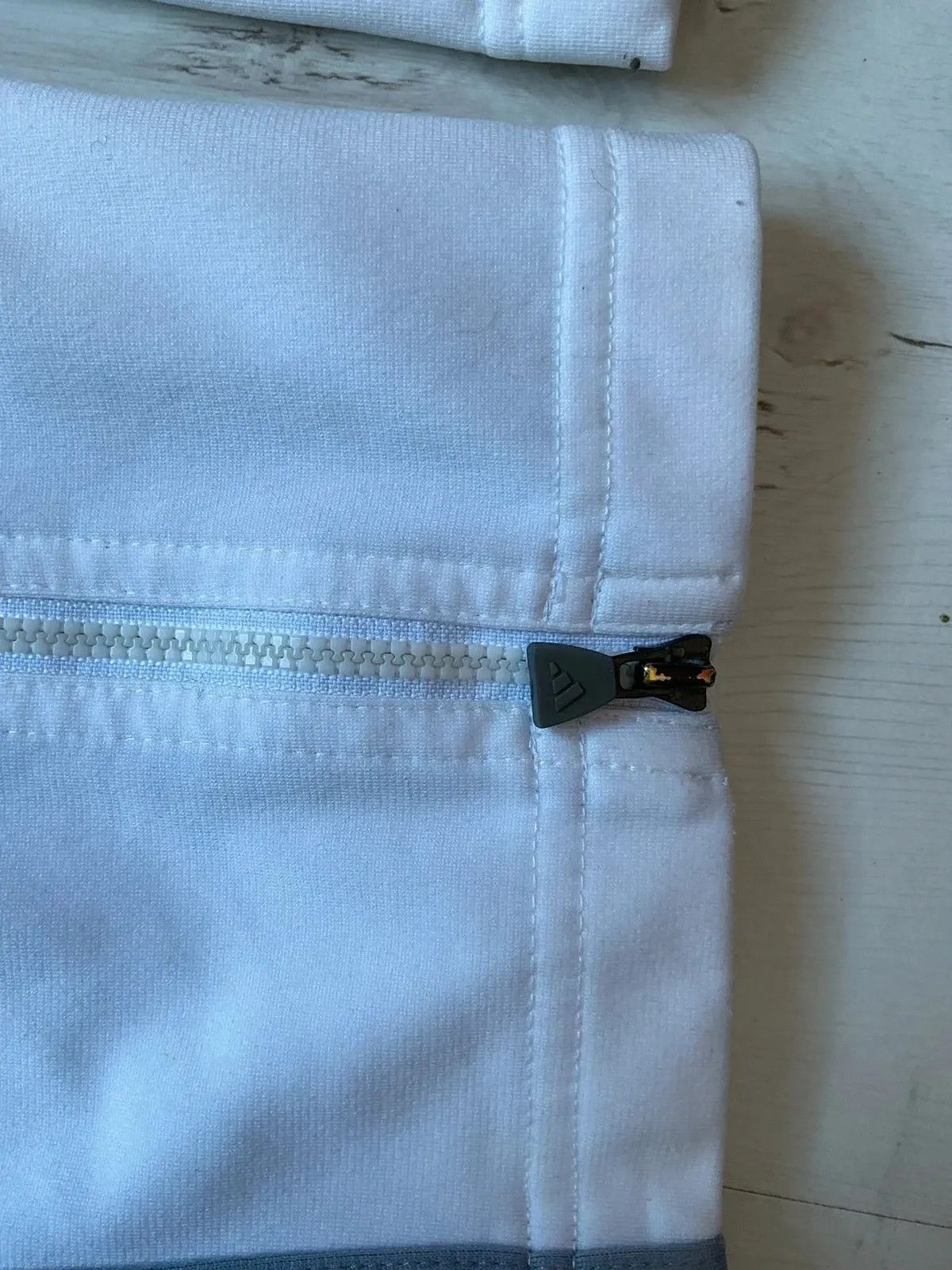 Adidas OG Adidas White Grey Pants Track Pants Open Zip Legs Vintage Size US 32 / EU 48 - 14 Thumbnail