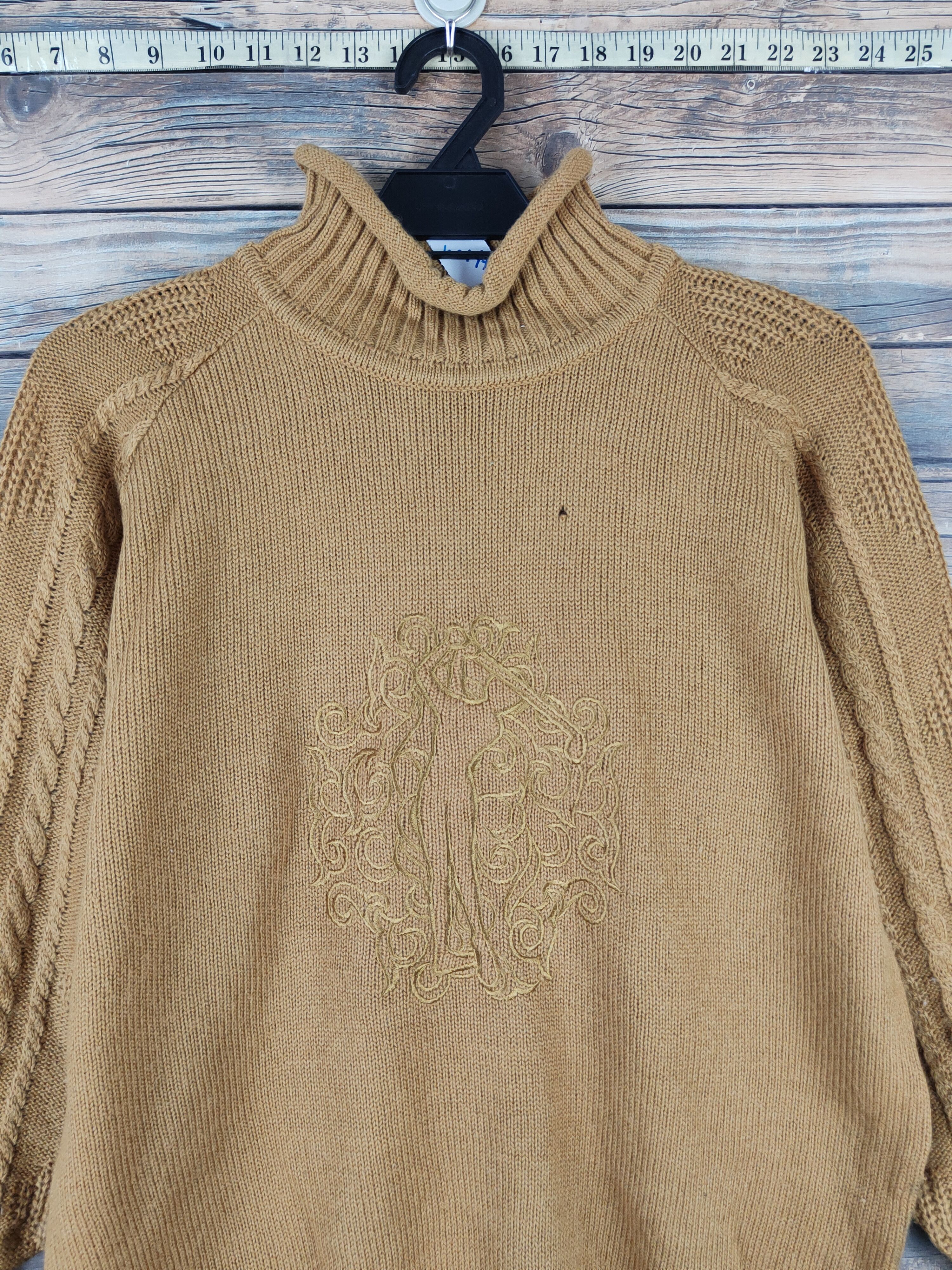Vintage Bela Mustard Golfing Knitwear Sweatshirts #W2147 Size M / US 6-8 / IT 42-44 - 2 Thumbnail