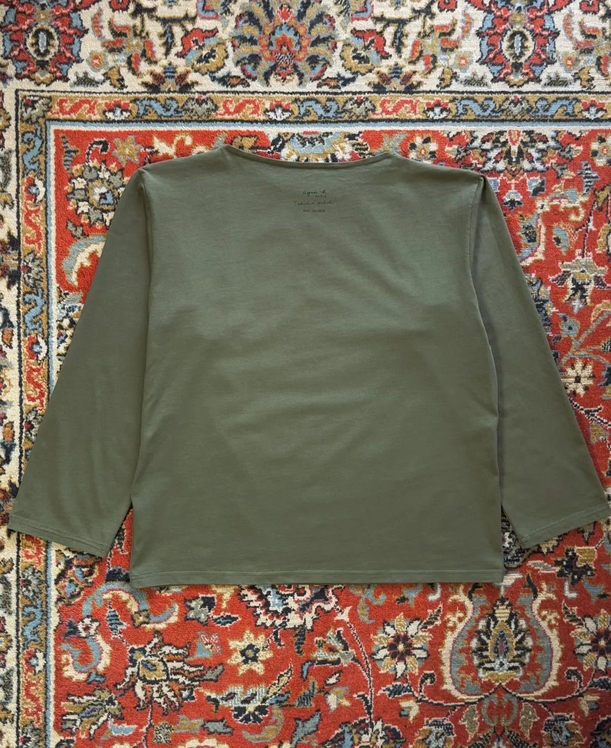 agnes b. Agnes B Emil Halmos Artist Boxy Fit Bowie Long Sleeve Tee Size US M / EU 48-50 / 2 - 11 Thumbnail