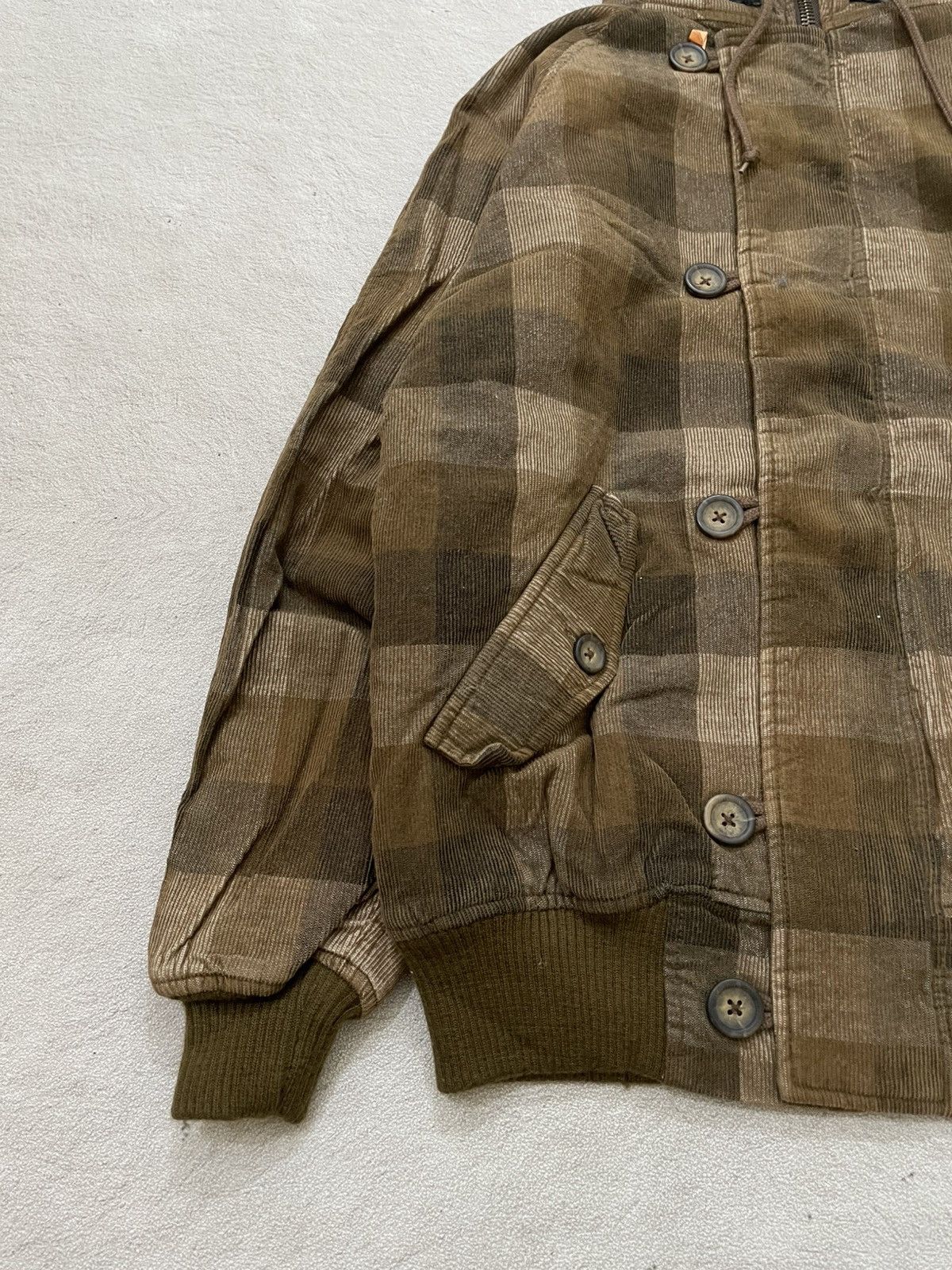 Japanese Brand 2000s Woolrich Brown Checkered Hooded Jacket Workwear Style Size US M / EU 48-50 / 2 - 3 Thumbnail
