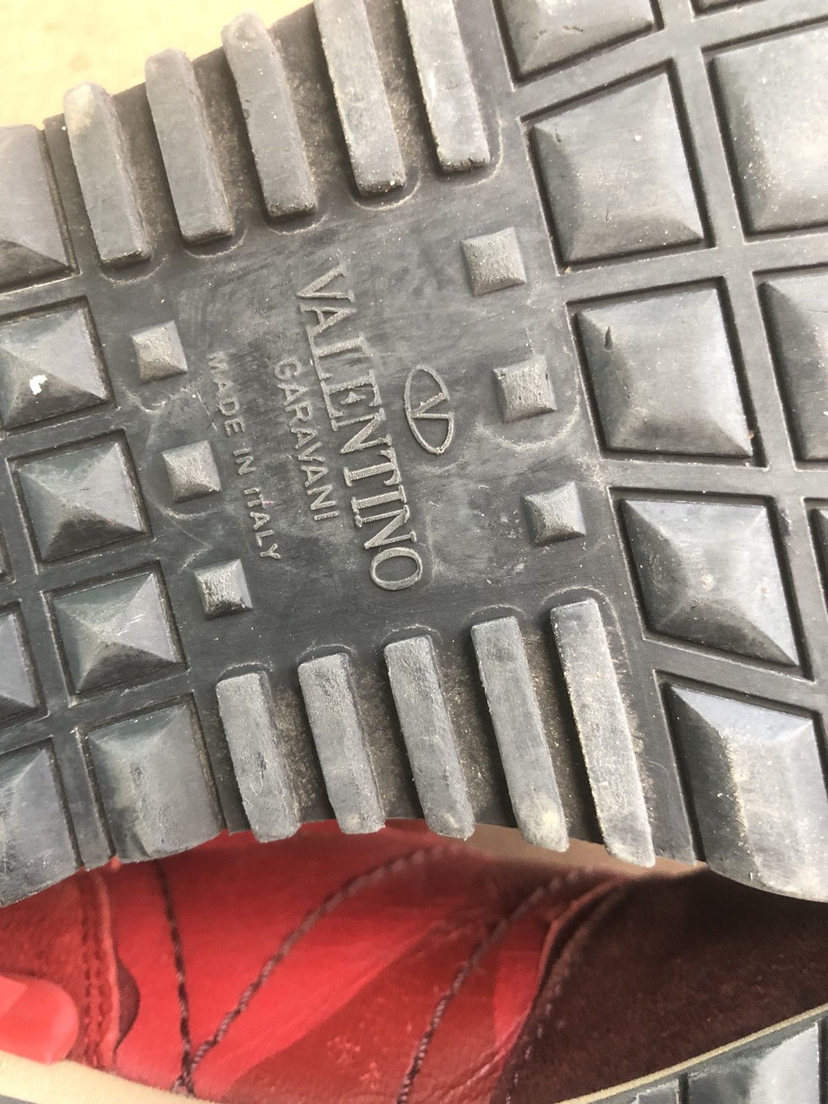 Designer × Valentino Valentino Garavani Red Leather Men’s Sneakers Size 41 Size US 9.5 / IT 39.5 - 16 Thumbnail