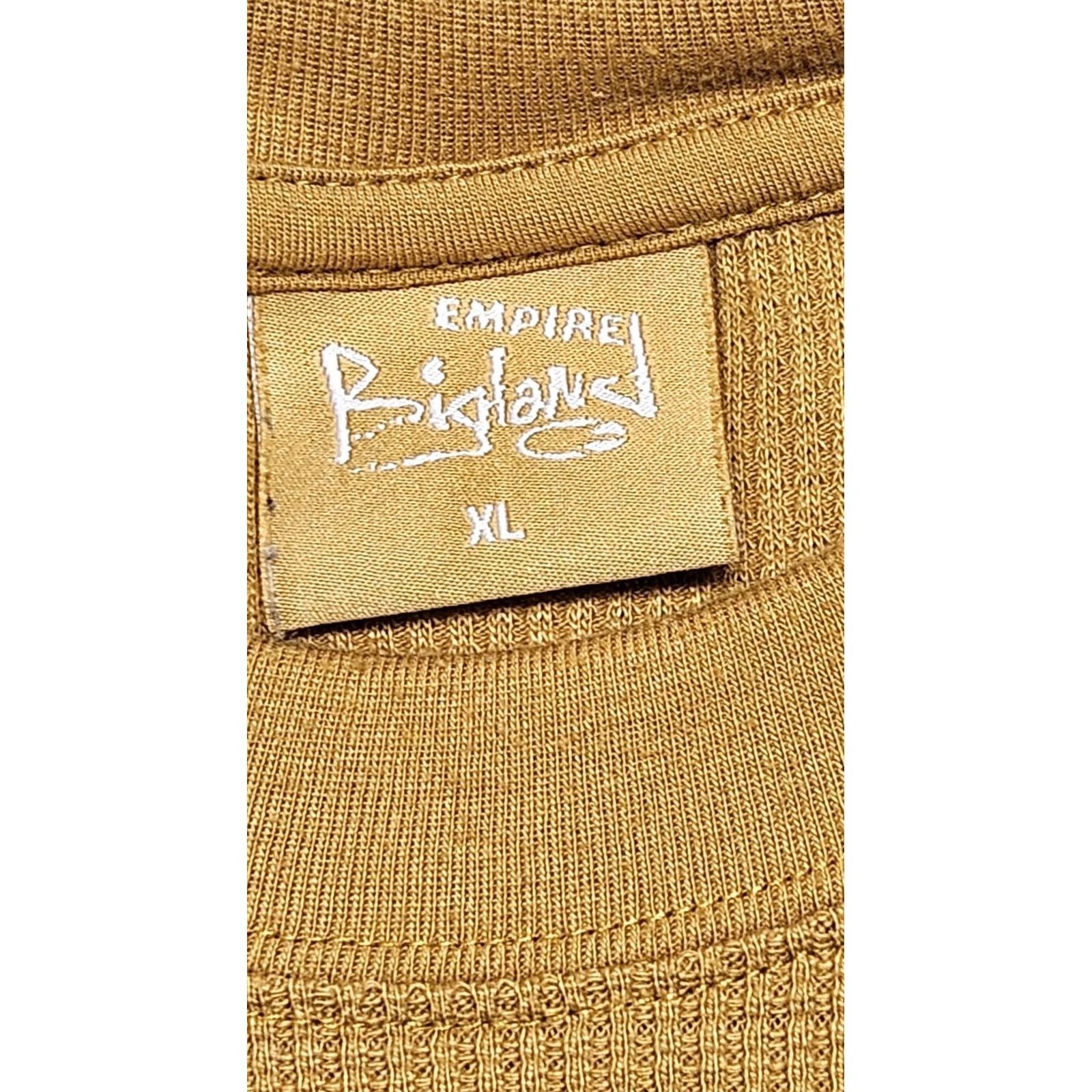 Camel VINTAGE Empire Bigland XL Camel Thermal Waffle Knit Sweatshirt Men Long Sleeve Shirt Size US XL / EU 56 / 4 - 3 Thumbnail