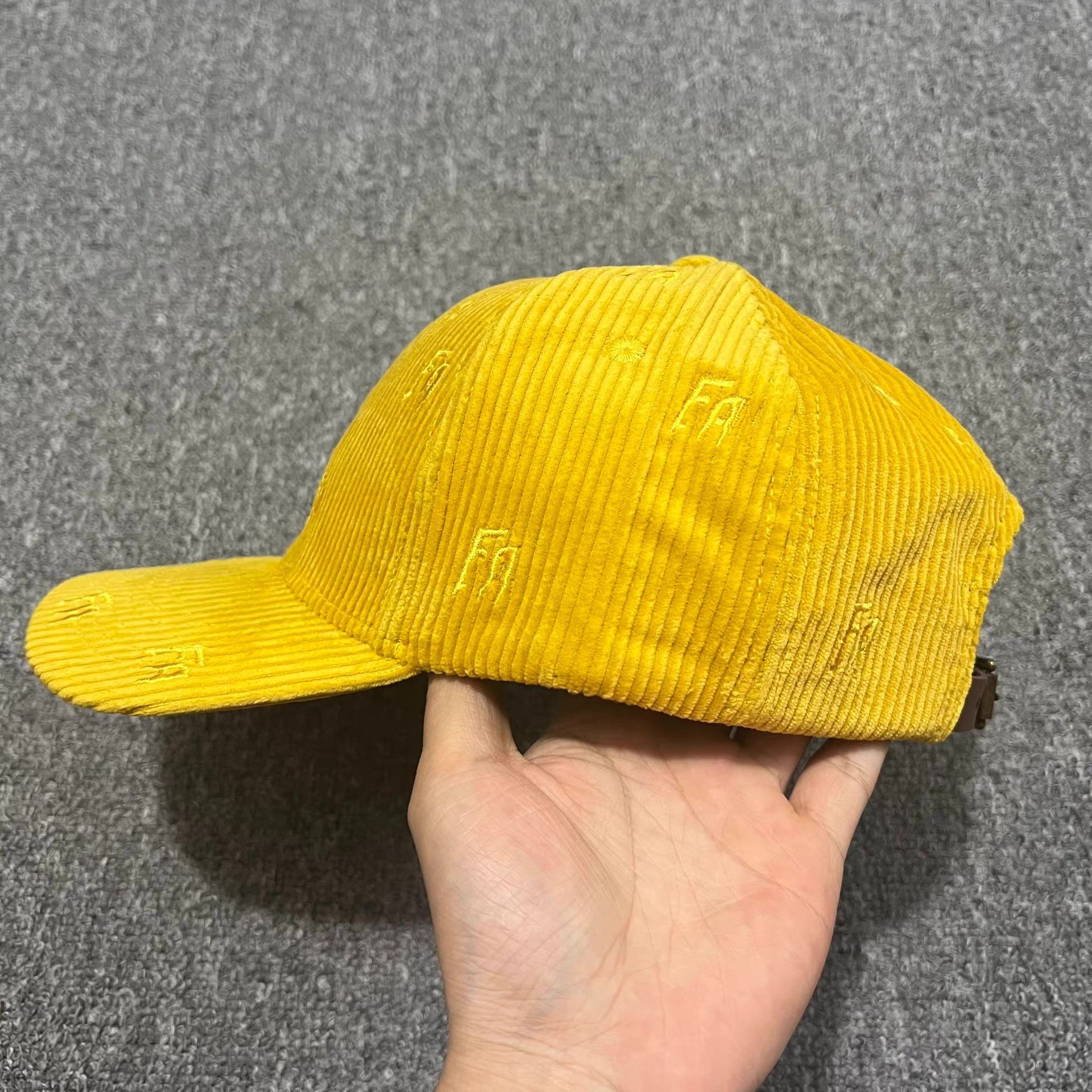 Fucking Awesome FuckingAwesomeEmbroideredCorduroyCurvedBrim Baseball Cap Q7 Size ONE SIZE - 7 Thumbnail
