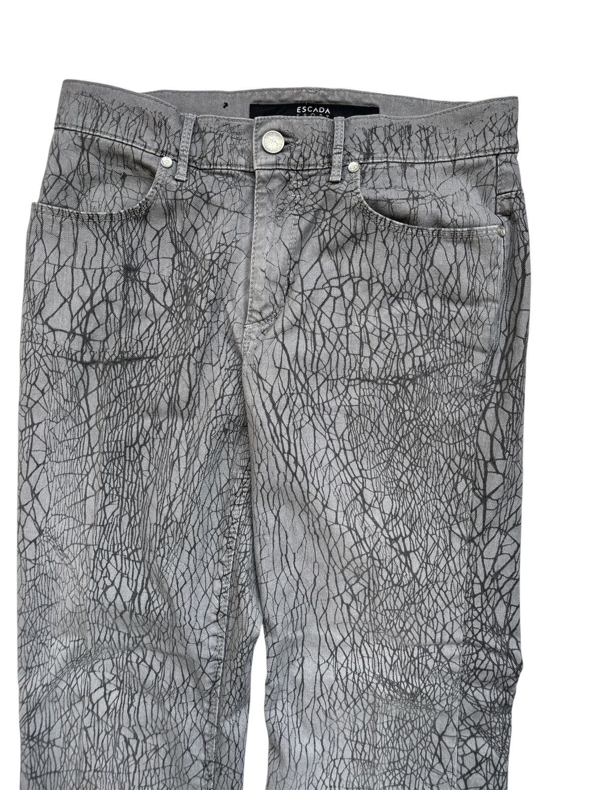 Japanese Brand Spider Web Print Denim Jeans Size US 29 - 2 Thumbnail